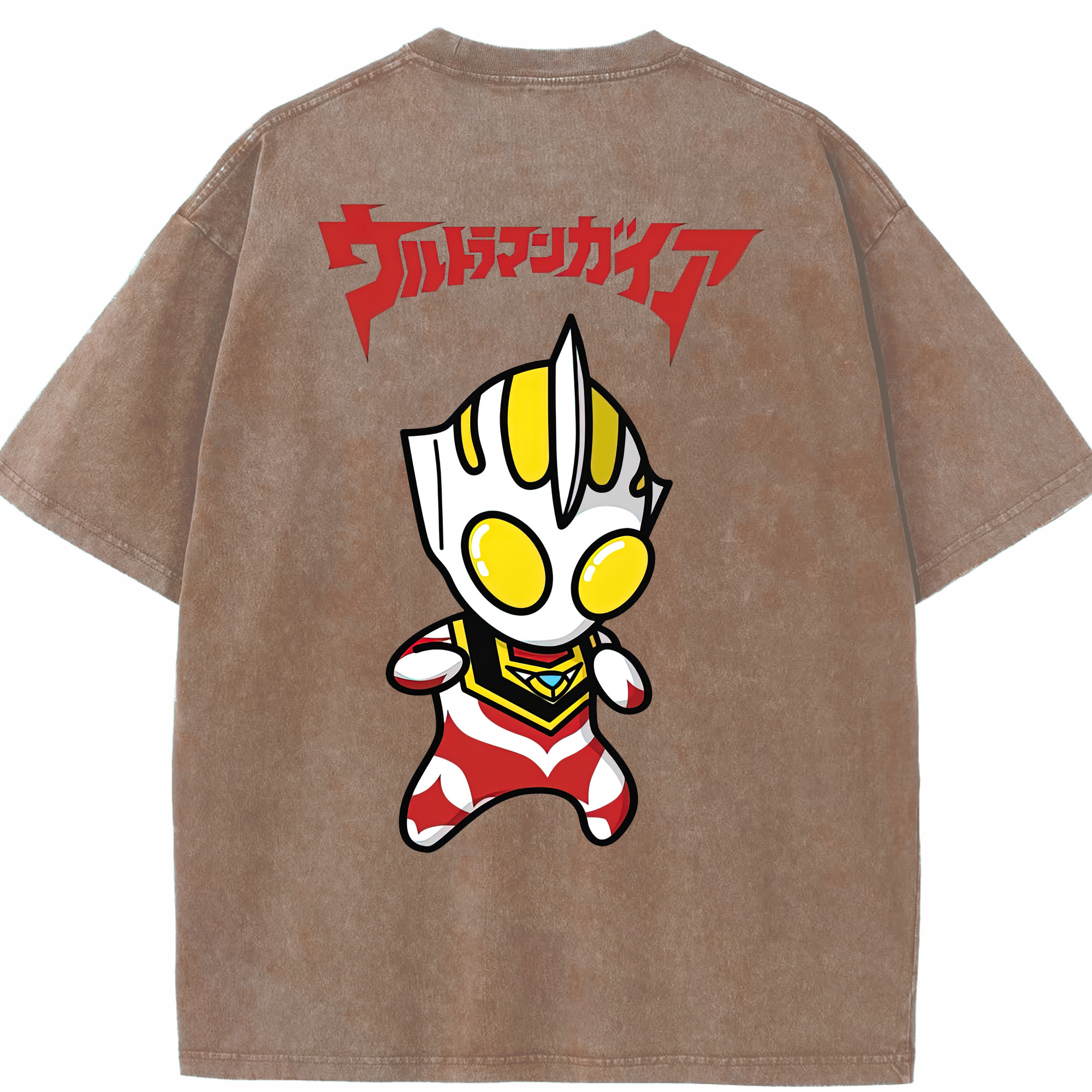 （画像用） ウルトラマン Ultraman 綿100% ヴィンテージ風 半袖Tシャツ（背面プリント）