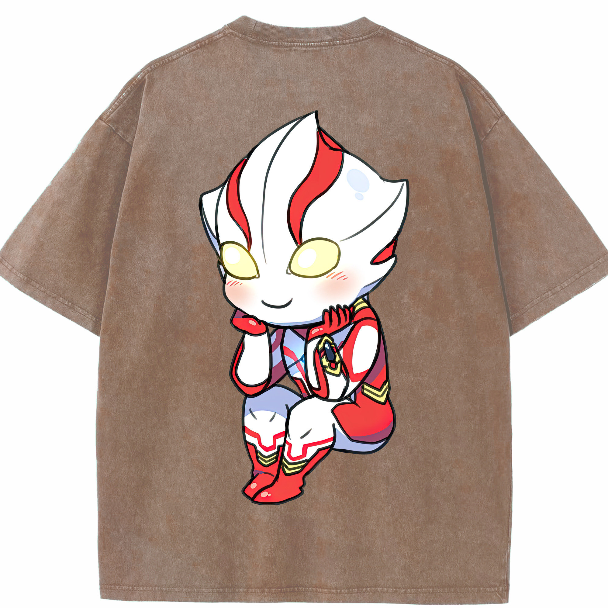 （画像用） ウルトラマン Ultraman 綿100% ヴィンテージ風 半袖Tシャツ（背面プリント）