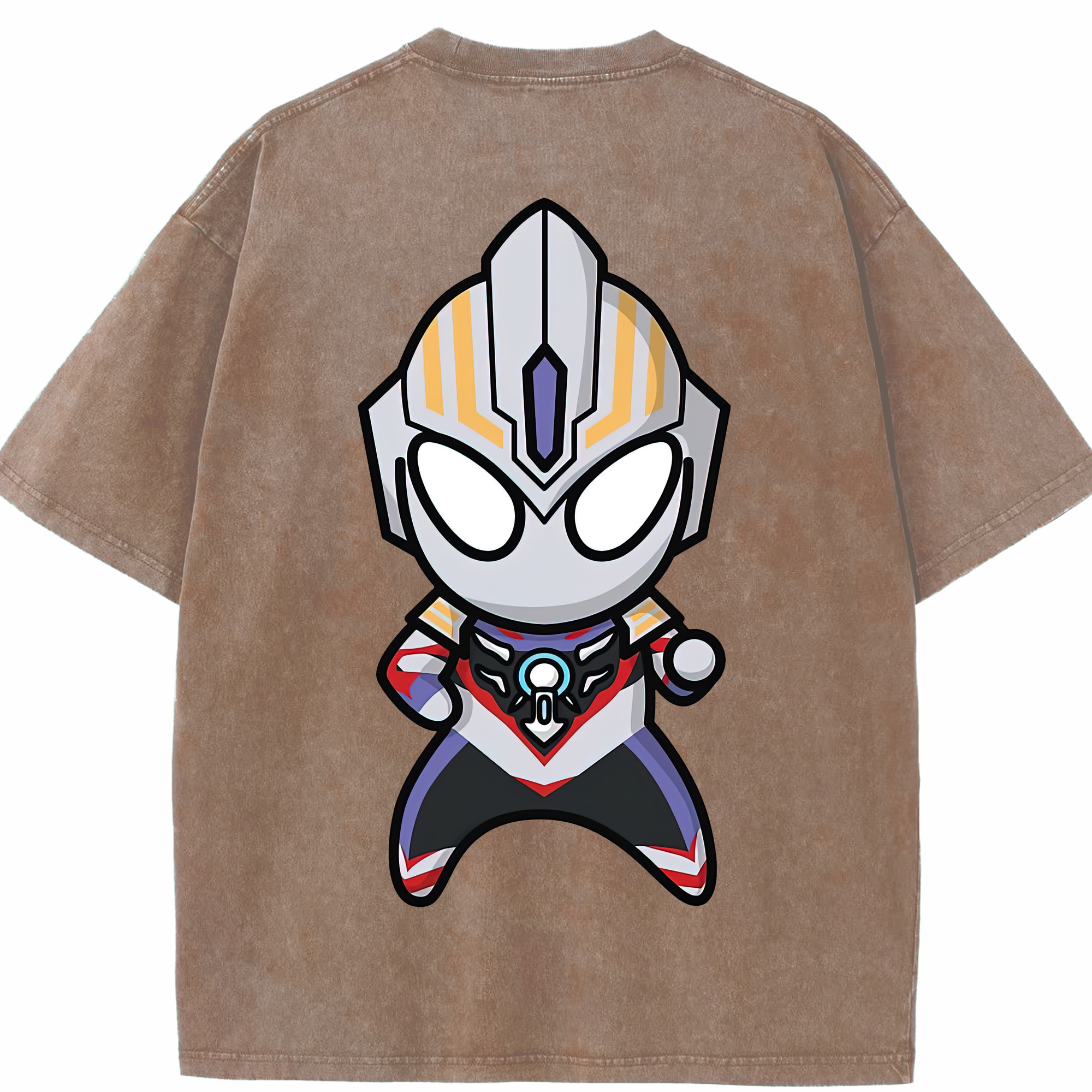 （画像用） ウルトラマン Ultraman 綿100% ヴィンテージ風 半袖Tシャツ（背面プリント）