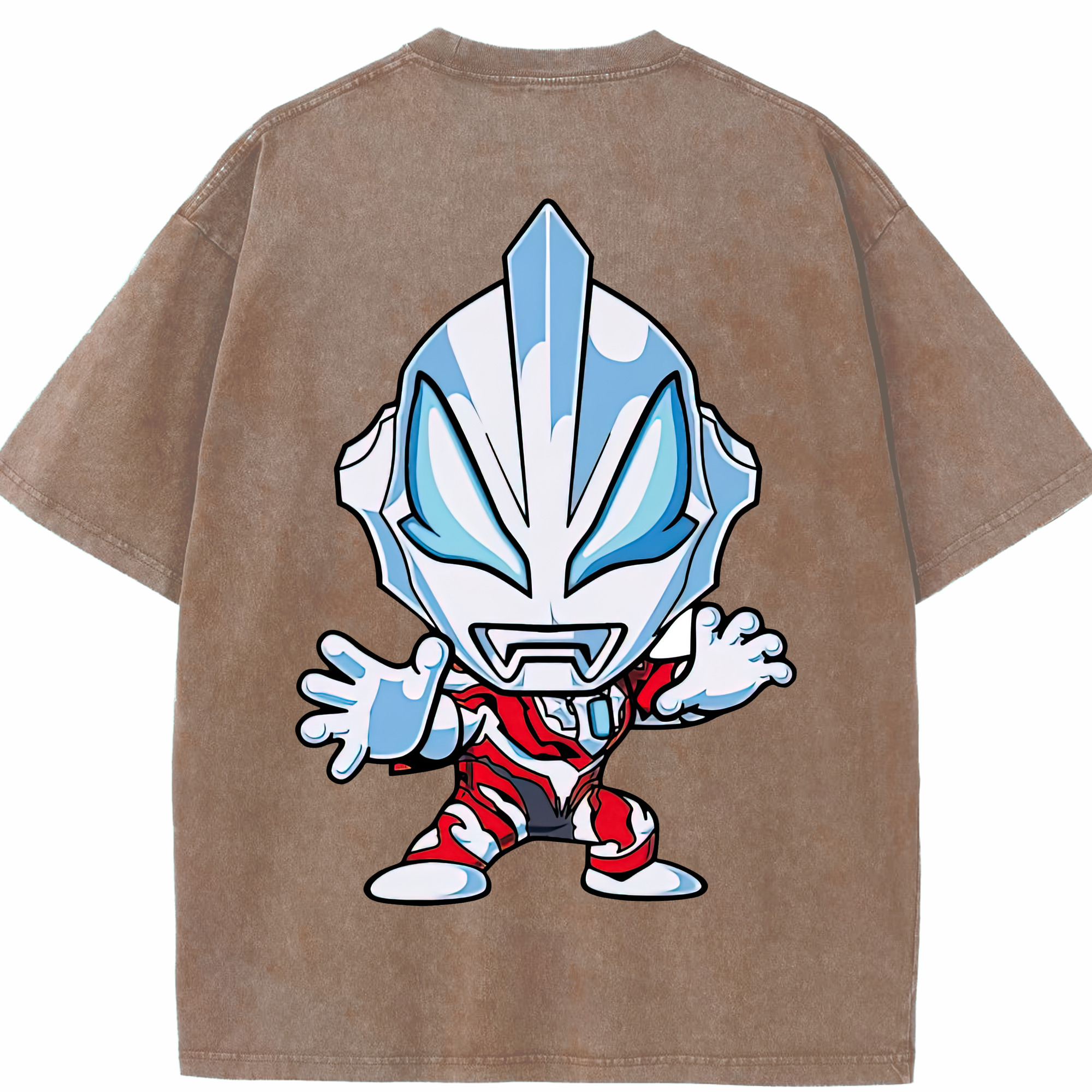 （画像用） ウルトラマン Ultraman 綿100% ヴィンテージ風 半袖Tシャツ（背面プリント）