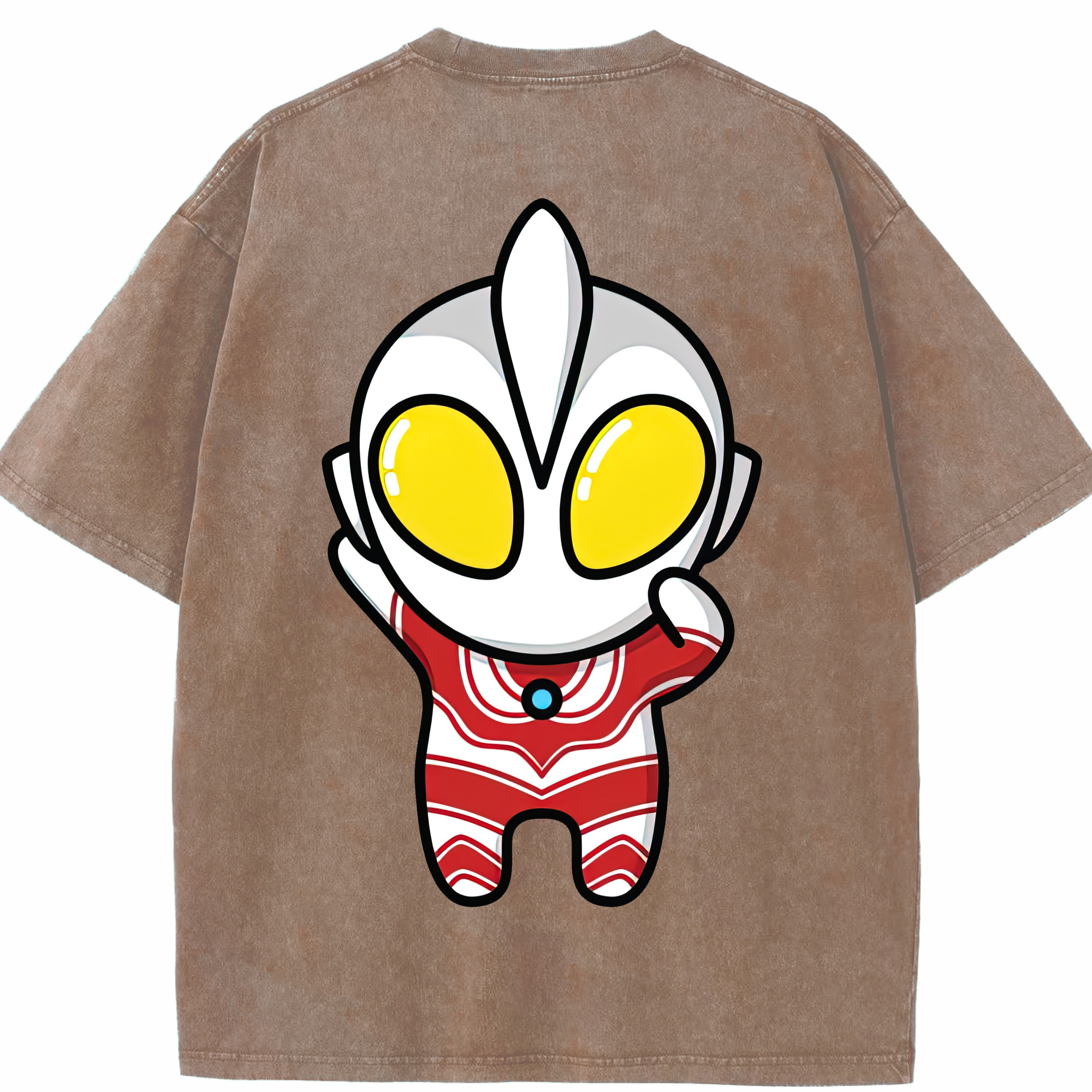 （画像用） ウルトラマン Ultraman 綿100% ヴィンテージ風 半袖Tシャツ（背面プリント）