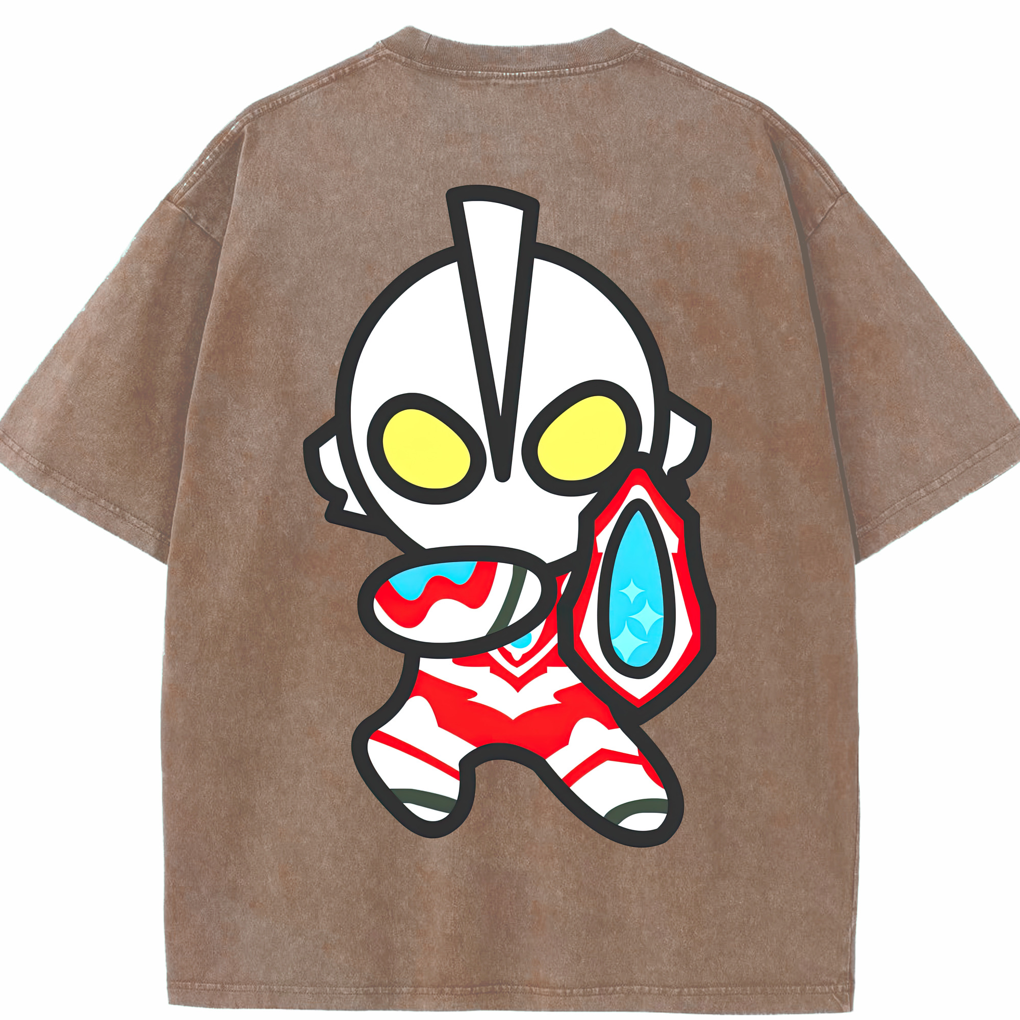 （画像用） ウルトラマン Ultraman 綿100% ヴィンテージ風 半袖Tシャツ（背面プリント）