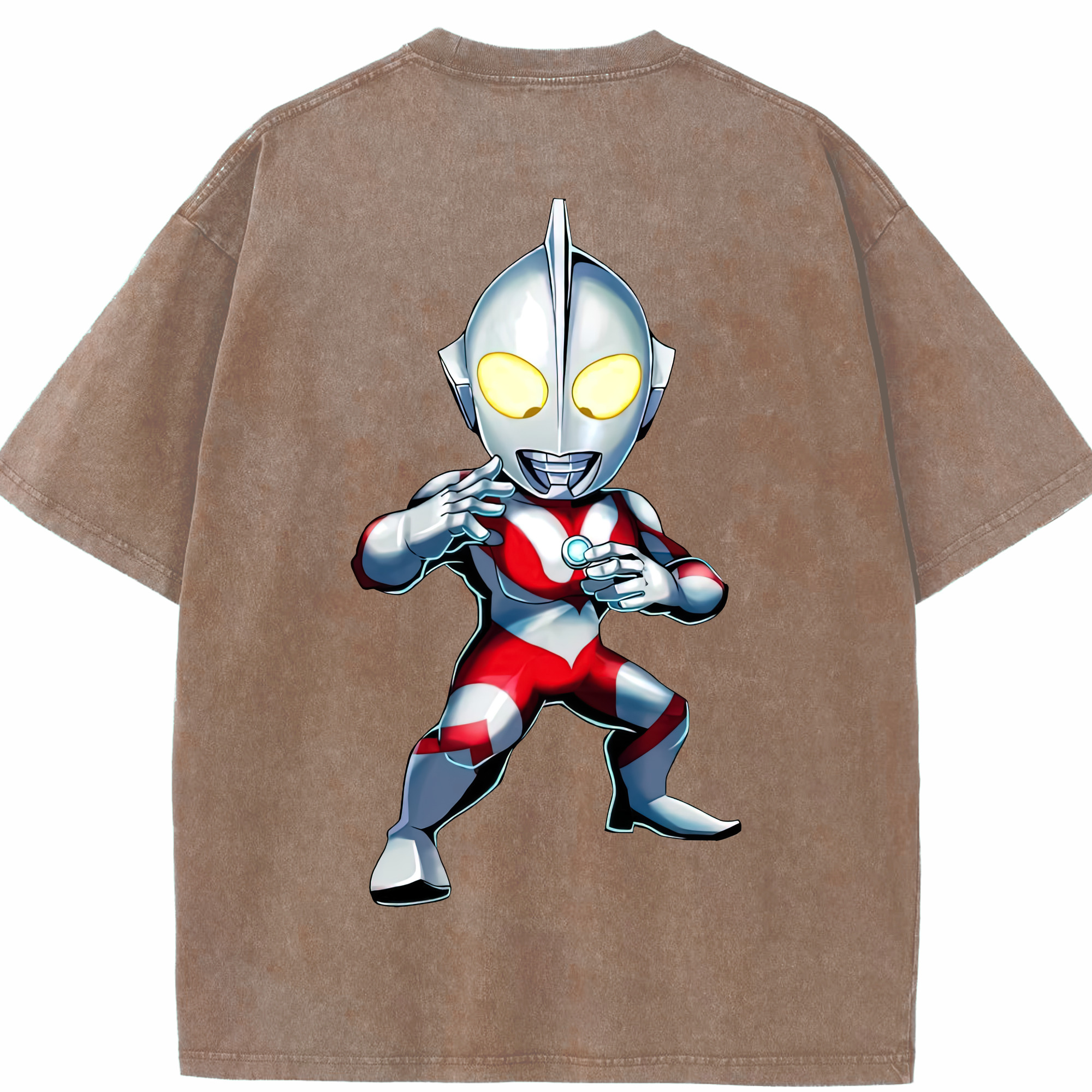 （画像用） ウルトラマン Ultraman 綿100% ヴィンテージ風 半袖Tシャツ（背面プリント）