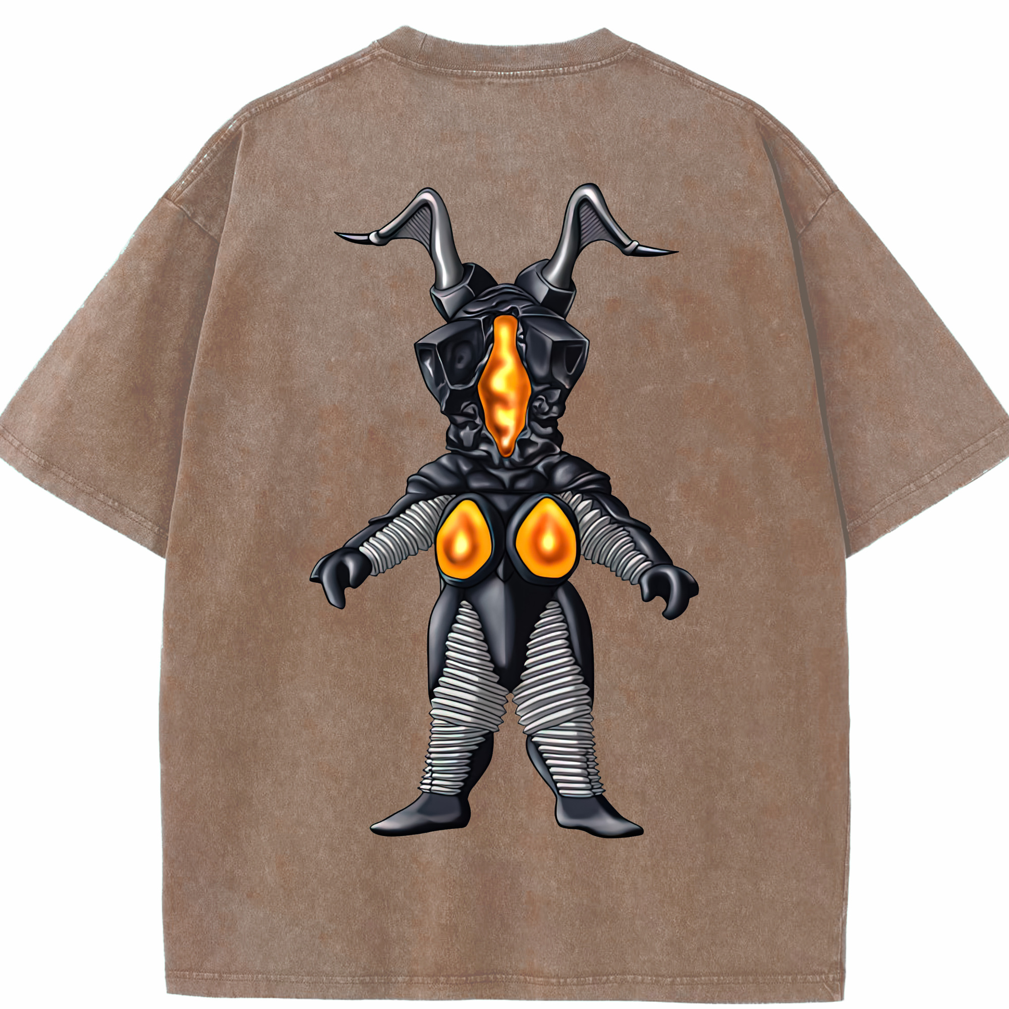 （画像用） ウルトラマン Ultraman 綿100% ヴィンテージ風 半袖Tシャツ（背面プリント）