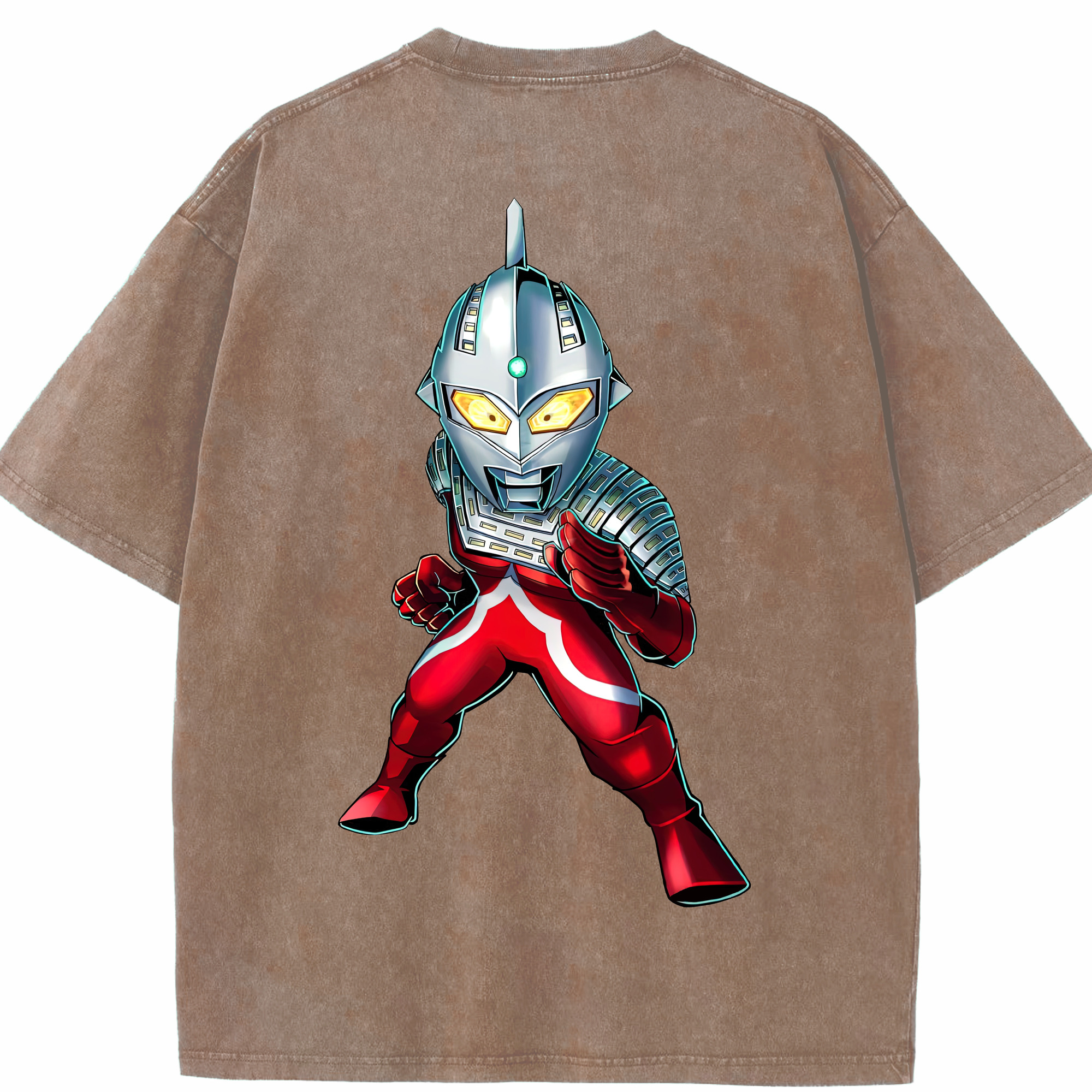 （画像用） ウルトラマン Ultraman 綿100% ヴィンテージ風 半袖Tシャツ（背面プリント）