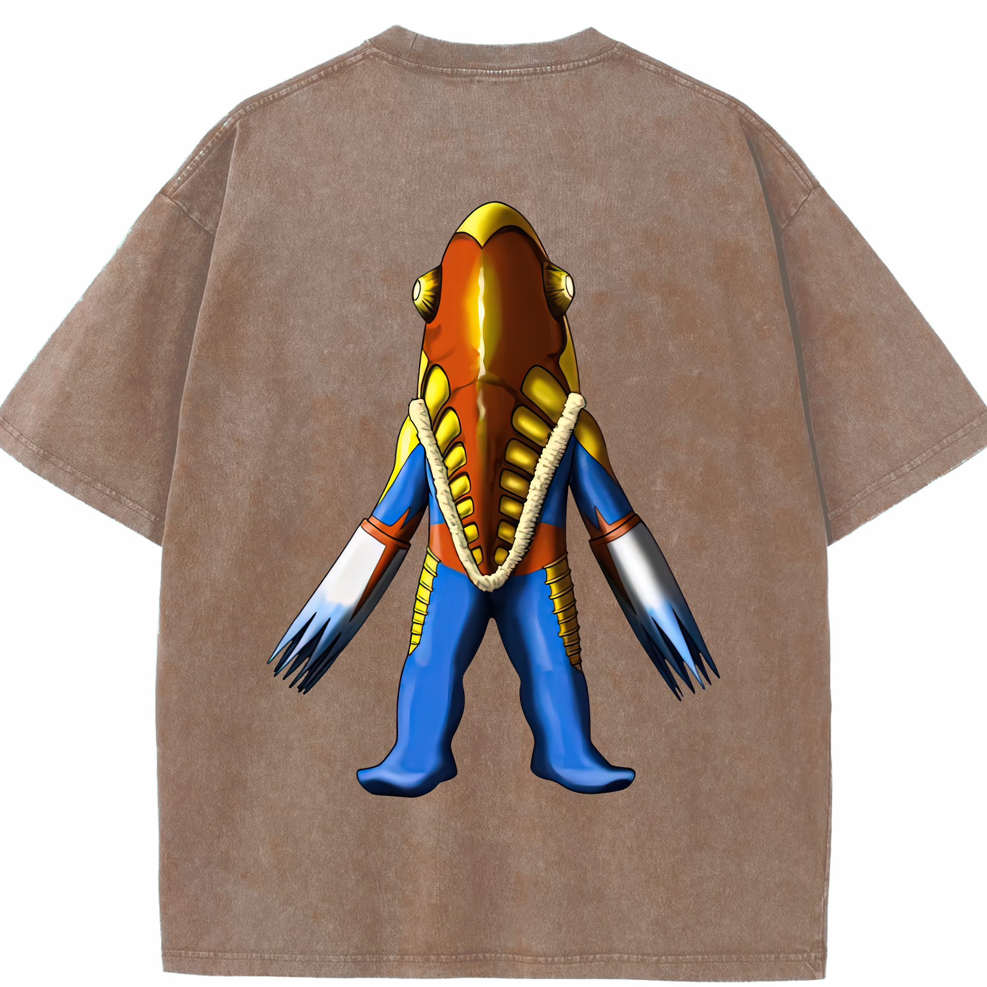 （画像用） ウルトラマン Ultraman 綿100% ヴィンテージ風 半袖Tシャツ（背面プリント）