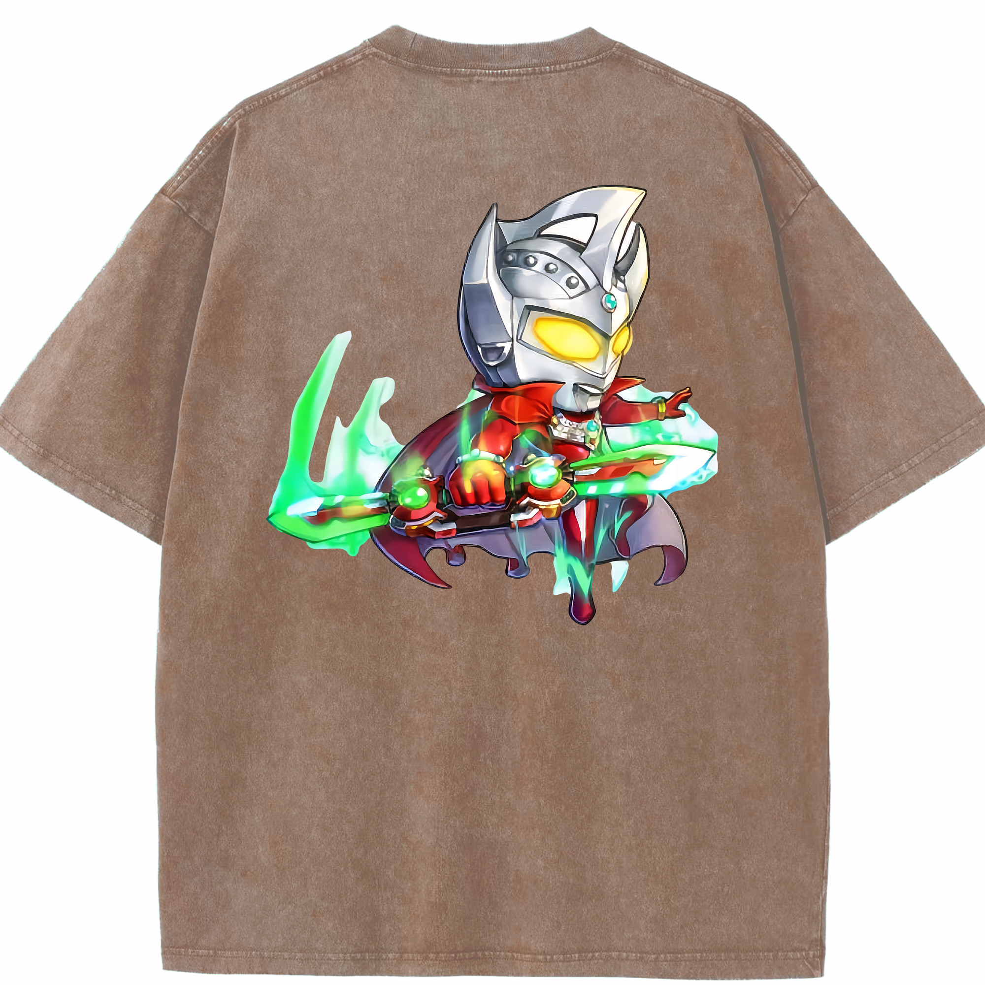 （画像用） ウルトラマン Ultraman 綿100% ヴィンテージ風 半袖Tシャツ（背面プリント）