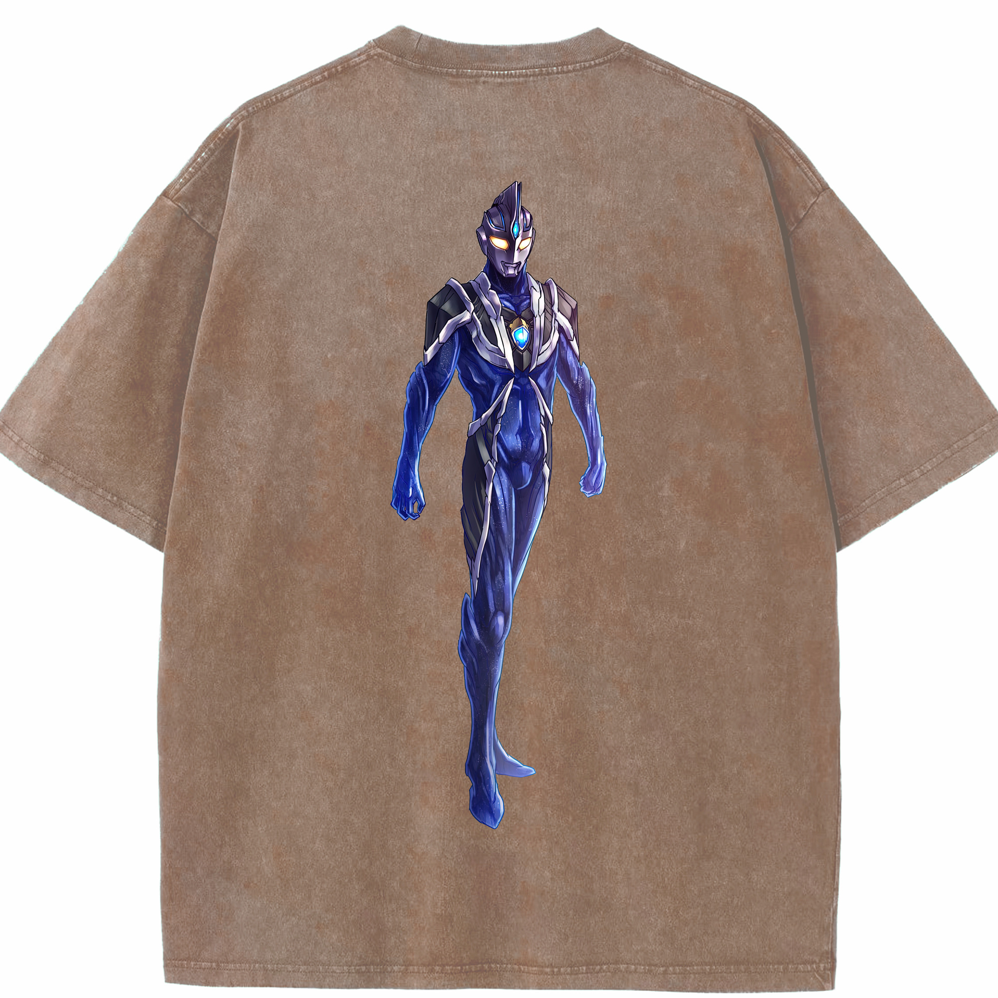 （画像用） ウルトラマン Ultraman 綿100% ヴィンテージ風 半袖Tシャツ（背面プリント）