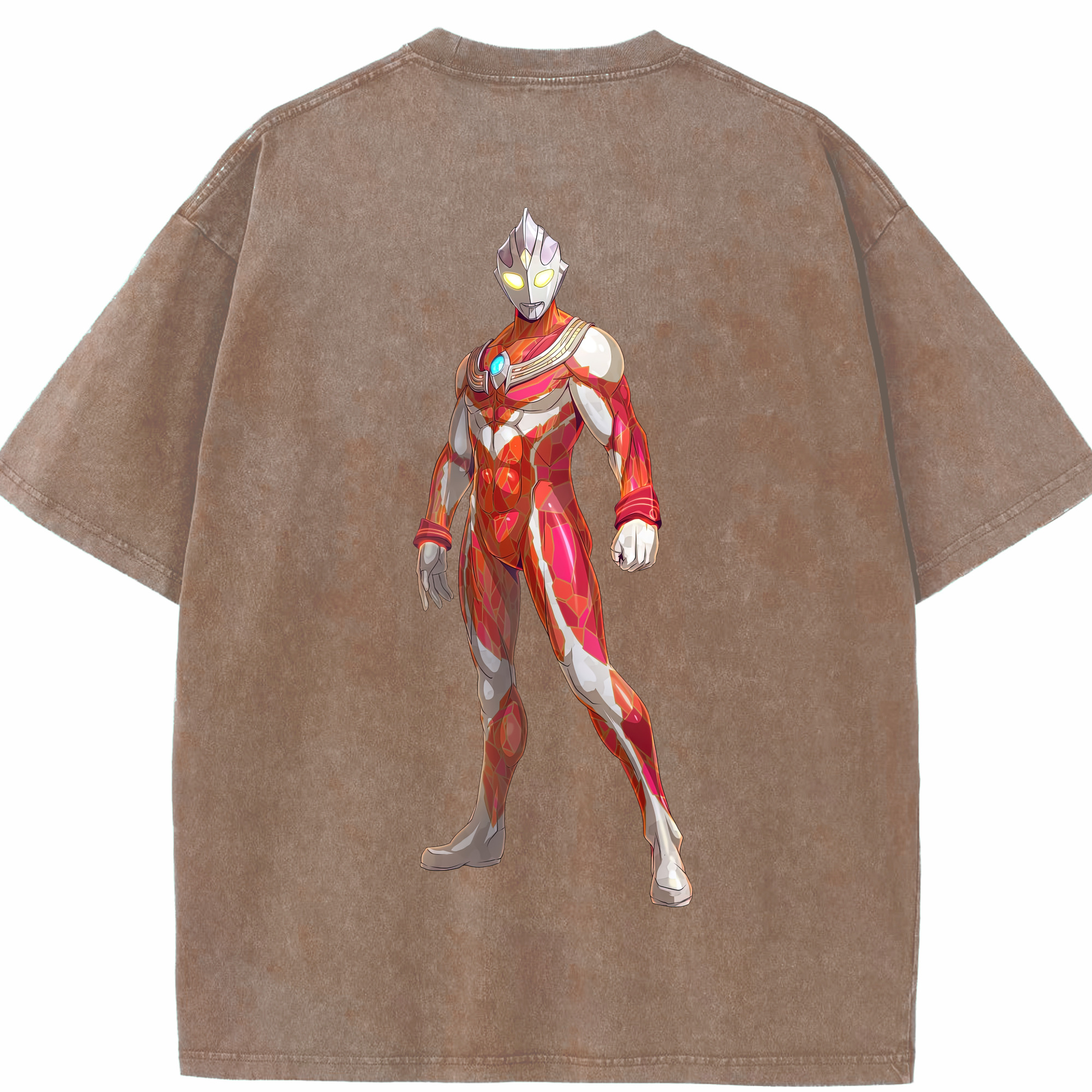 （画像用） ウルトラマン Ultraman 綿100% ヴィンテージ風 半袖Tシャツ（背面プリント）