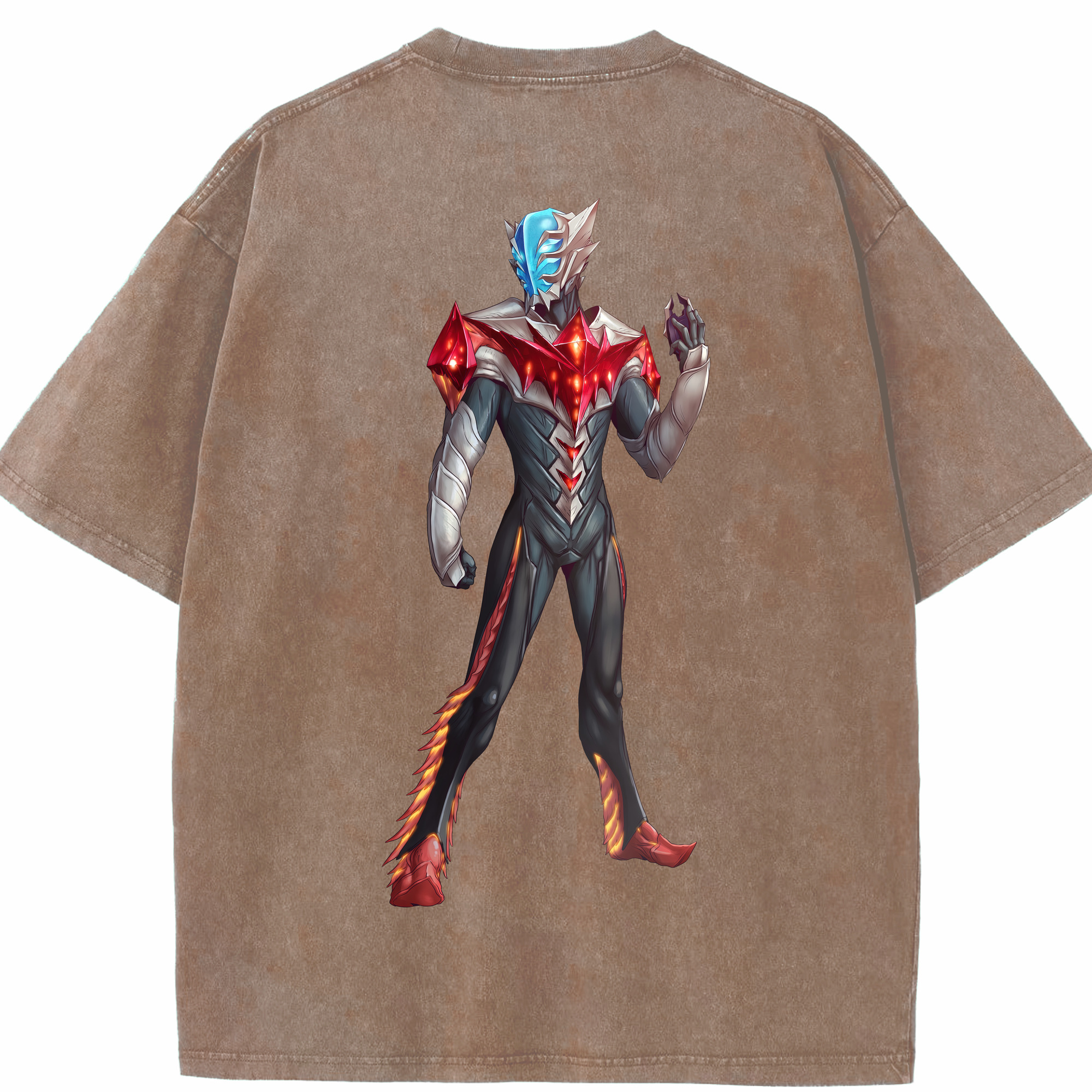 （画像用） ウルトラマン Ultraman 綿100% ヴィンテージ風 半袖Tシャツ（背面プリント）