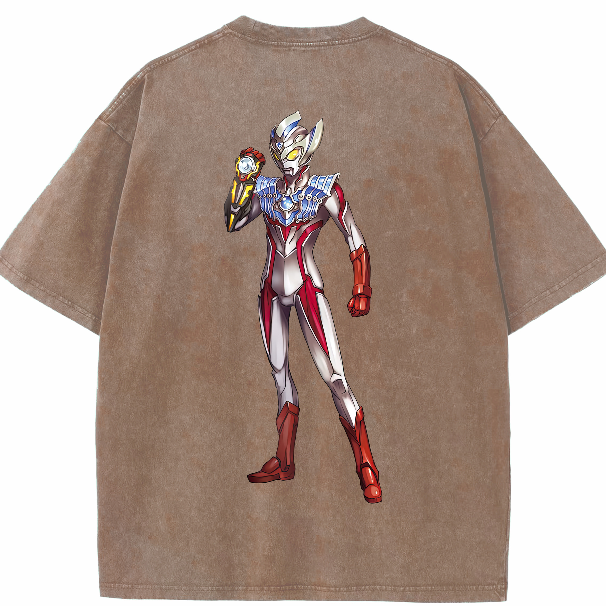 （画像用） ウルトラマン Ultraman 綿100% ヴィンテージ風 半袖Tシャツ（背面プリント）