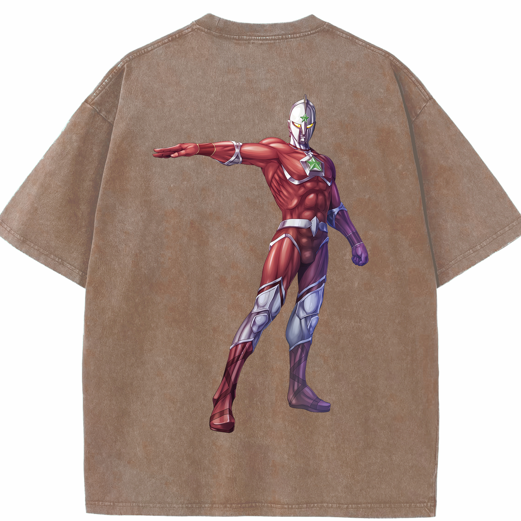 （画像用） ウルトラマン Ultraman 綿100% ヴィンテージ風 半袖Tシャツ（背面プリント）