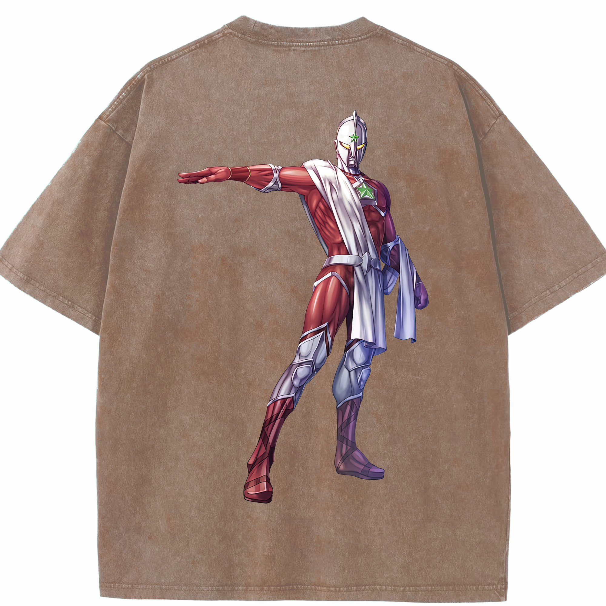 （画像用） ウルトラマン Ultraman 綿100% ヴィンテージ風 半袖Tシャツ（背面プリント）