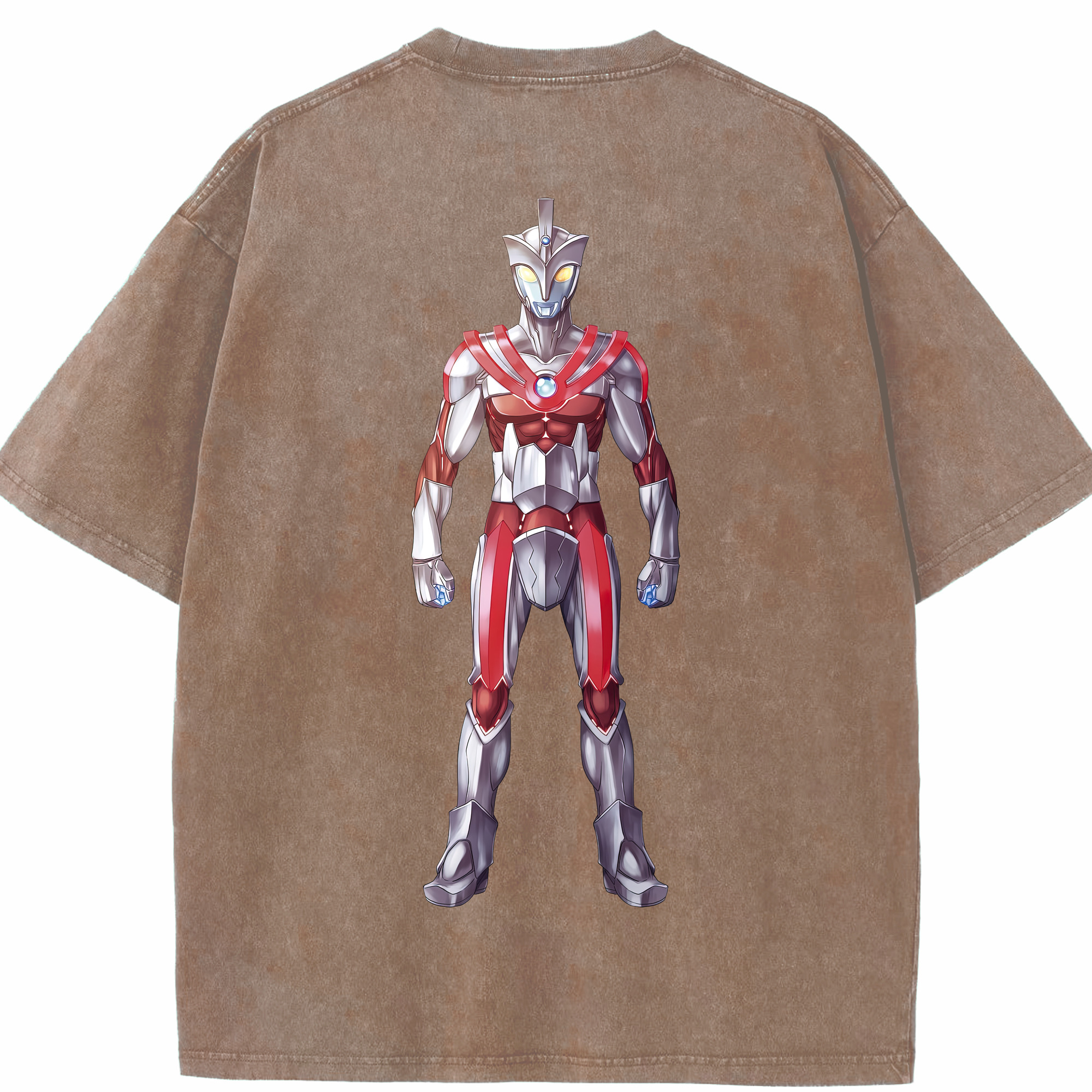 （画像用） ウルトラマン Ultraman 綿100% ヴィンテージ風 半袖Tシャツ（背面プリント）