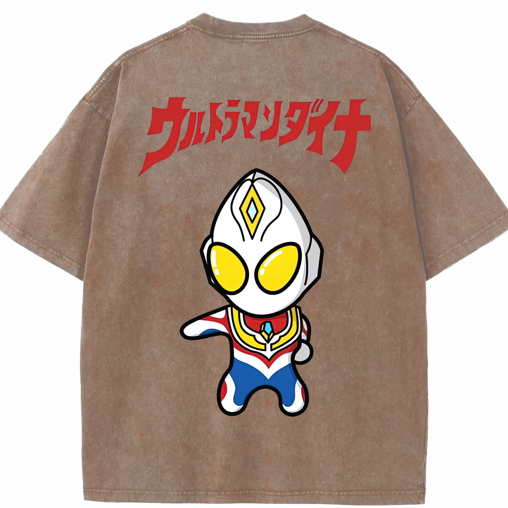 （画像用） ウルトラマン Ultraman 綿100% ヴィンテージ風 半袖Tシャツ（背面プリント）