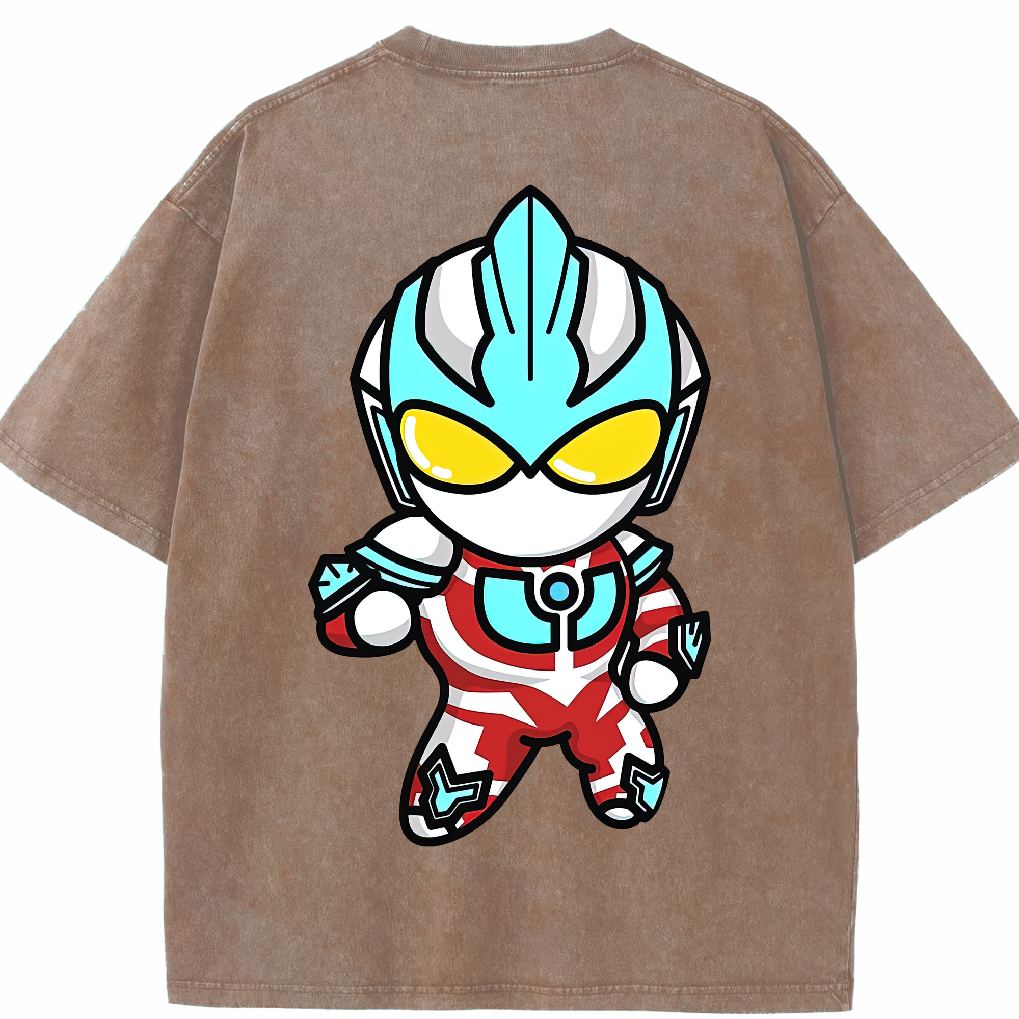 （画像用） ウルトラマン Ultraman 綿100% ヴィンテージ風 半袖Tシャツ（背面プリント）