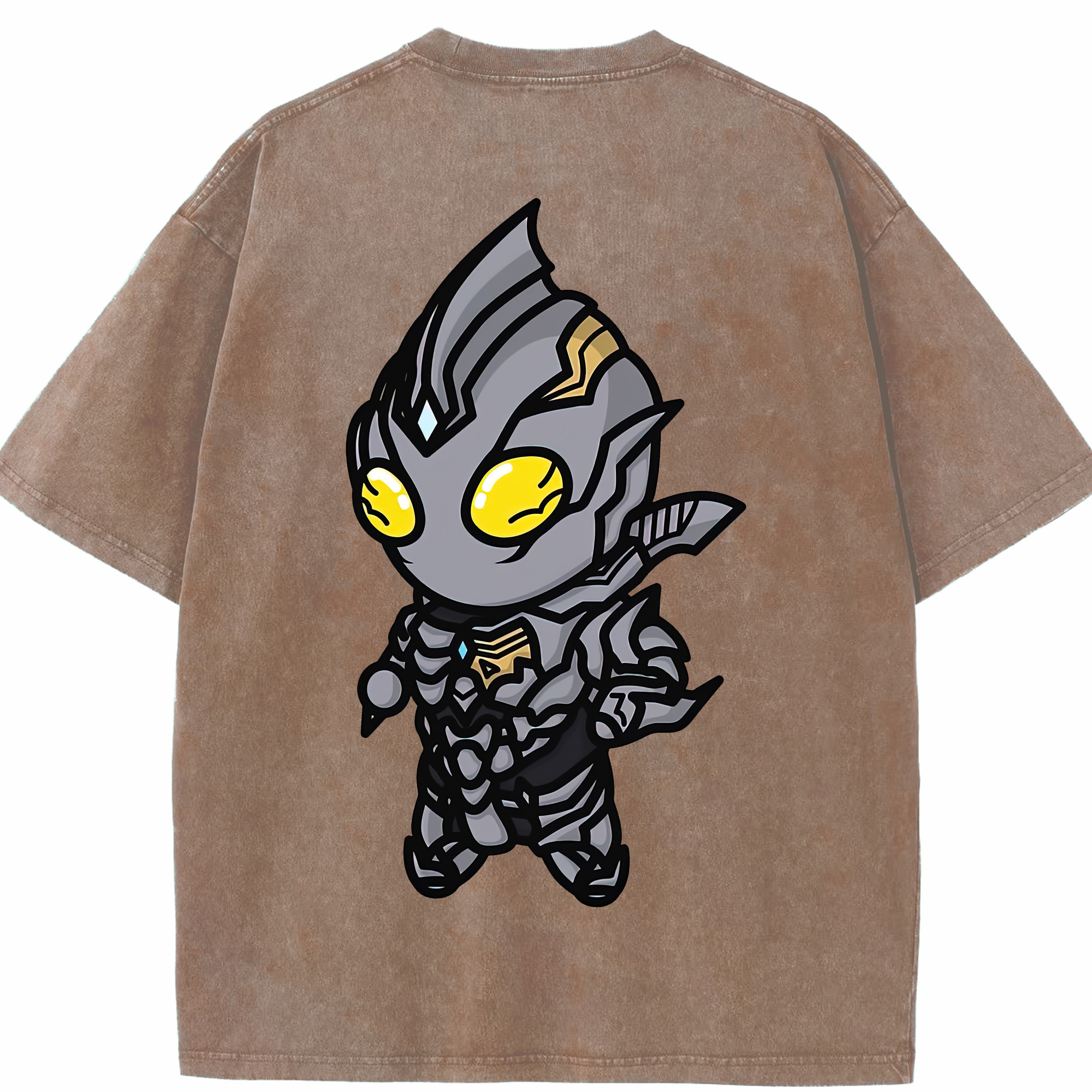 （画像用） ウルトラマン Ultraman 綿100% ヴィンテージ風 半袖Tシャツ（背面プリント）