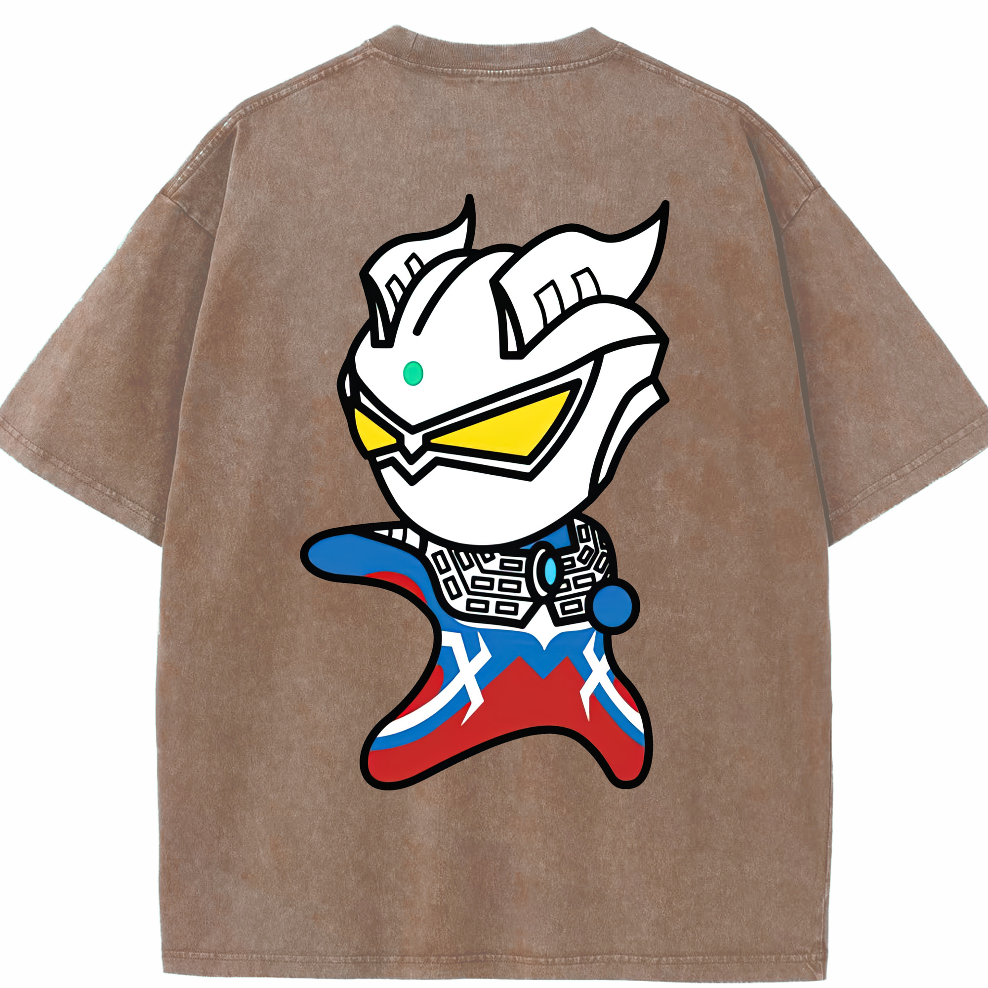 （画像用） ウルトラマン Ultraman 綿100% ヴィンテージ風 半袖Tシャツ（背面プリント）