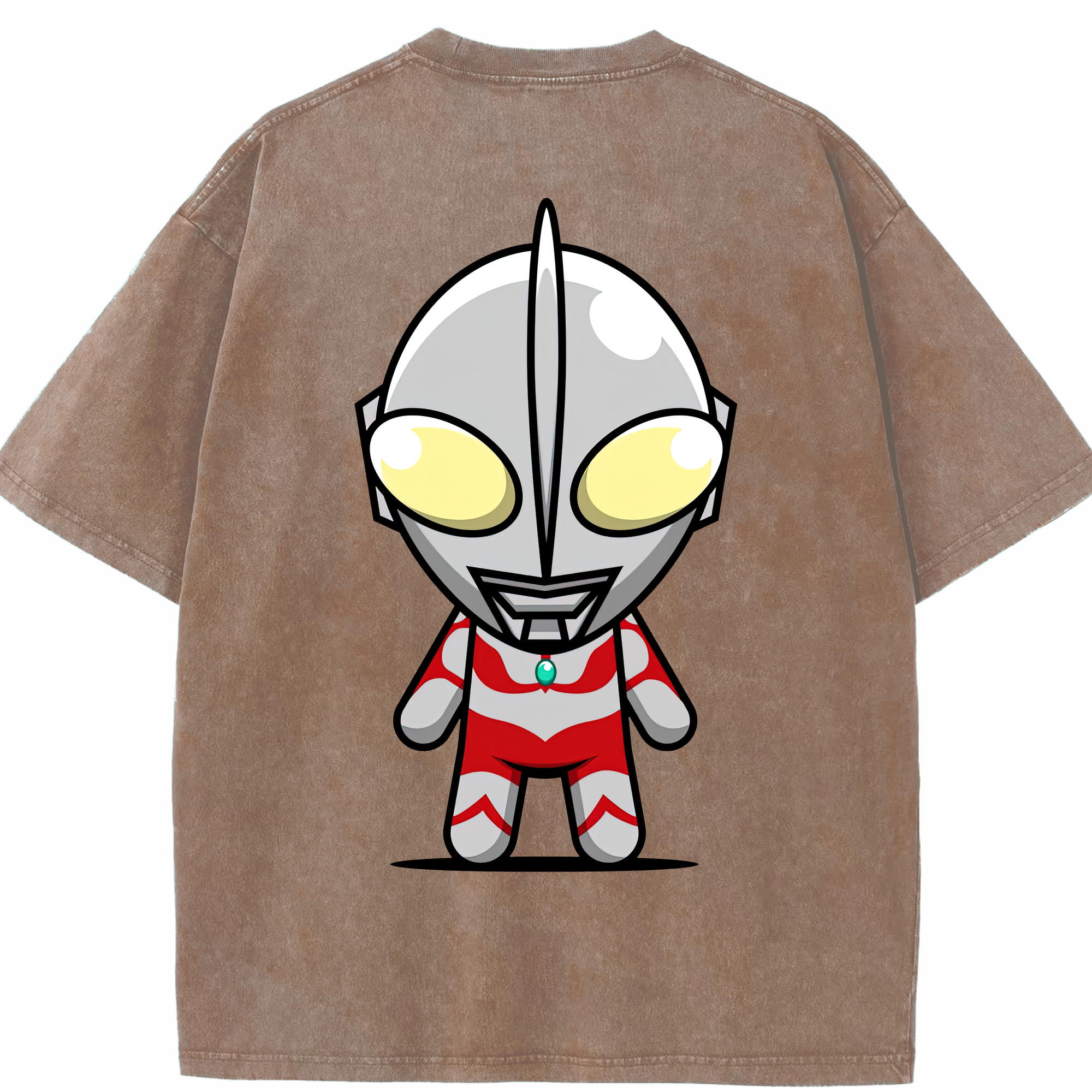 （画像用） ウルトラマン Ultraman 綿100% ヴィンテージ風 半袖Tシャツ（背面プリント）