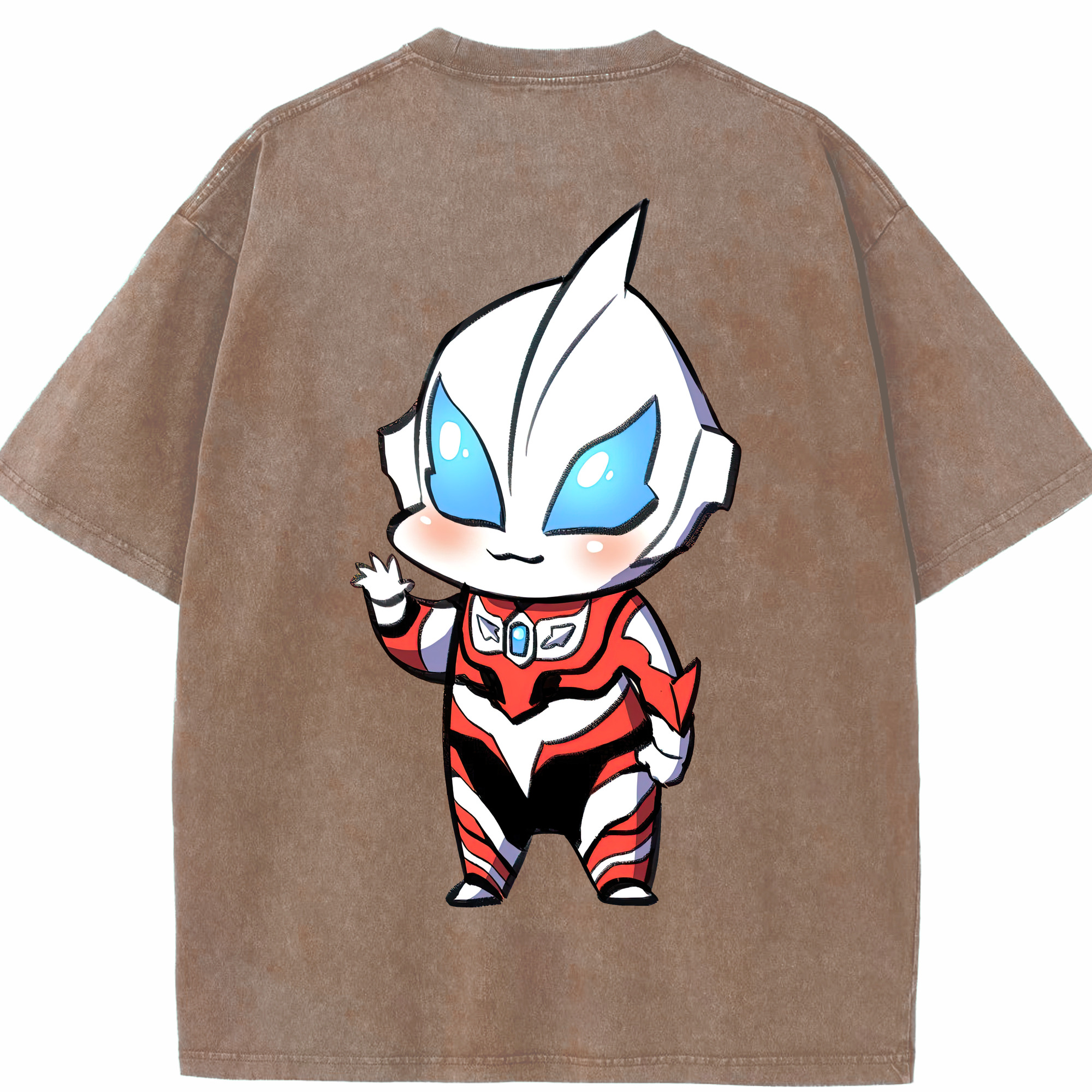 （画像用） ウルトラマン Ultraman 綿100% ヴィンテージ風 半袖Tシャツ（背面プリント）