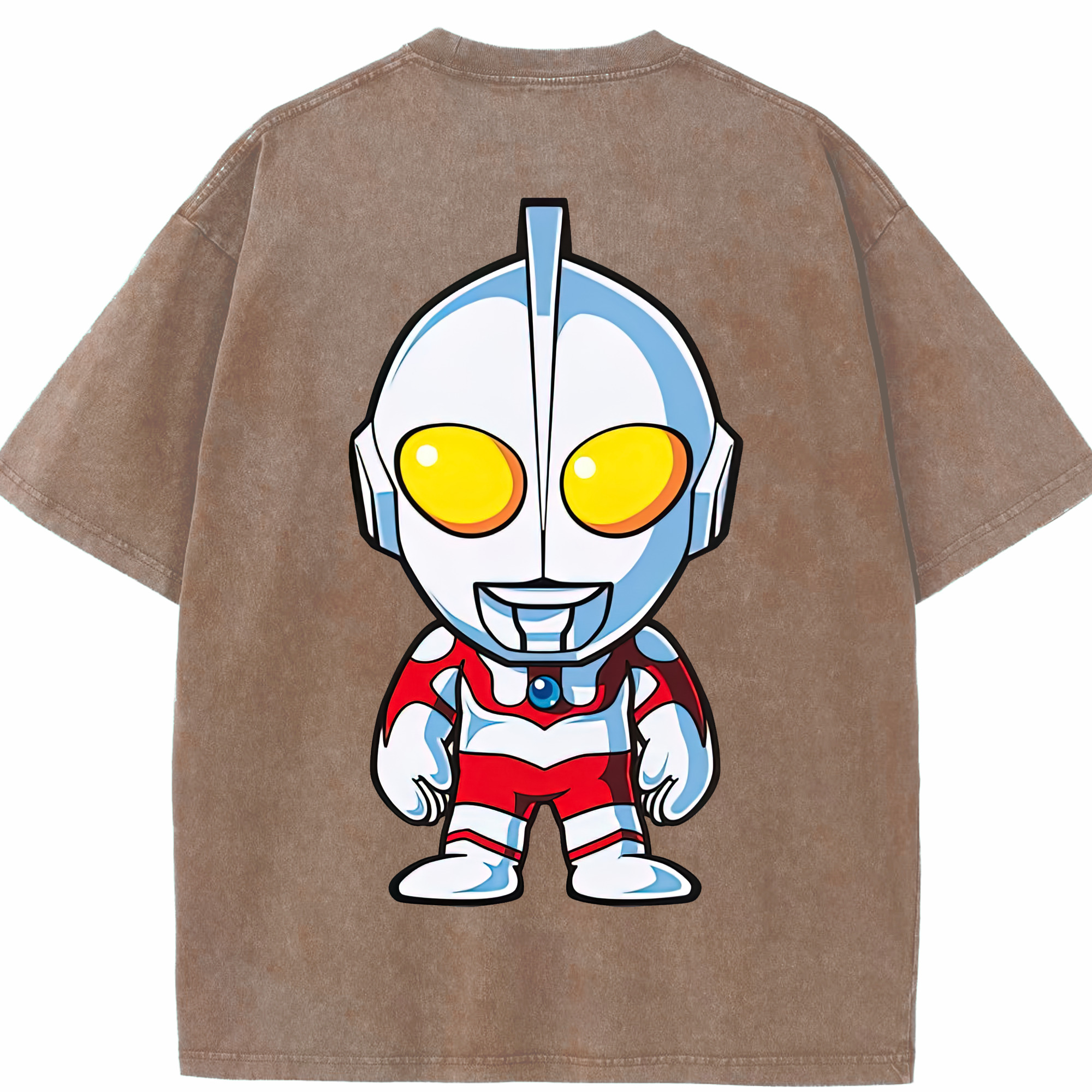 （画像用） ウルトラマン Ultraman 綿100% ヴィンテージ風 半袖Tシャツ（背面プリント）
