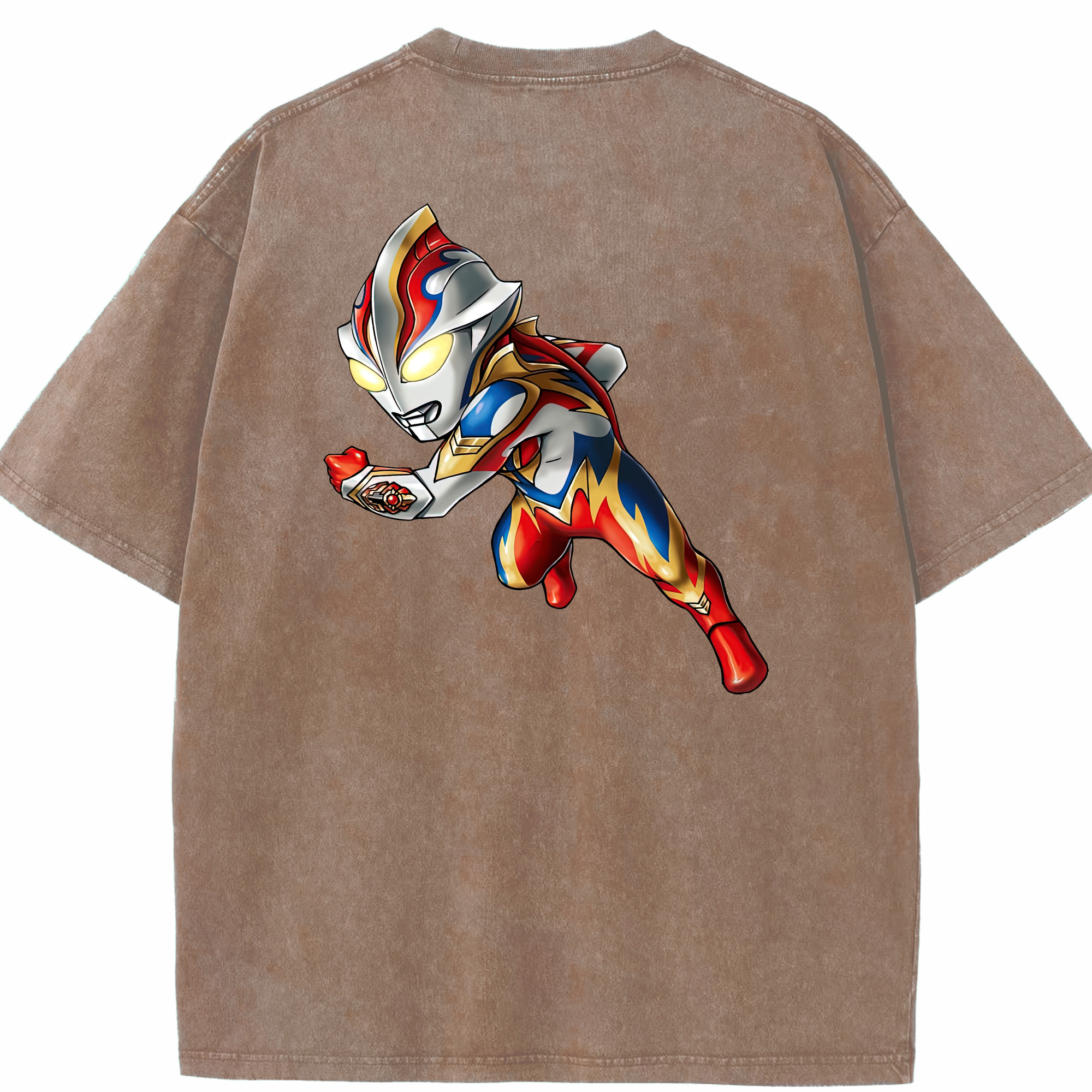 （画像用） ウルトラマン Ultraman 綿100% ヴィンテージ風 半袖Tシャツ（背面プリント）