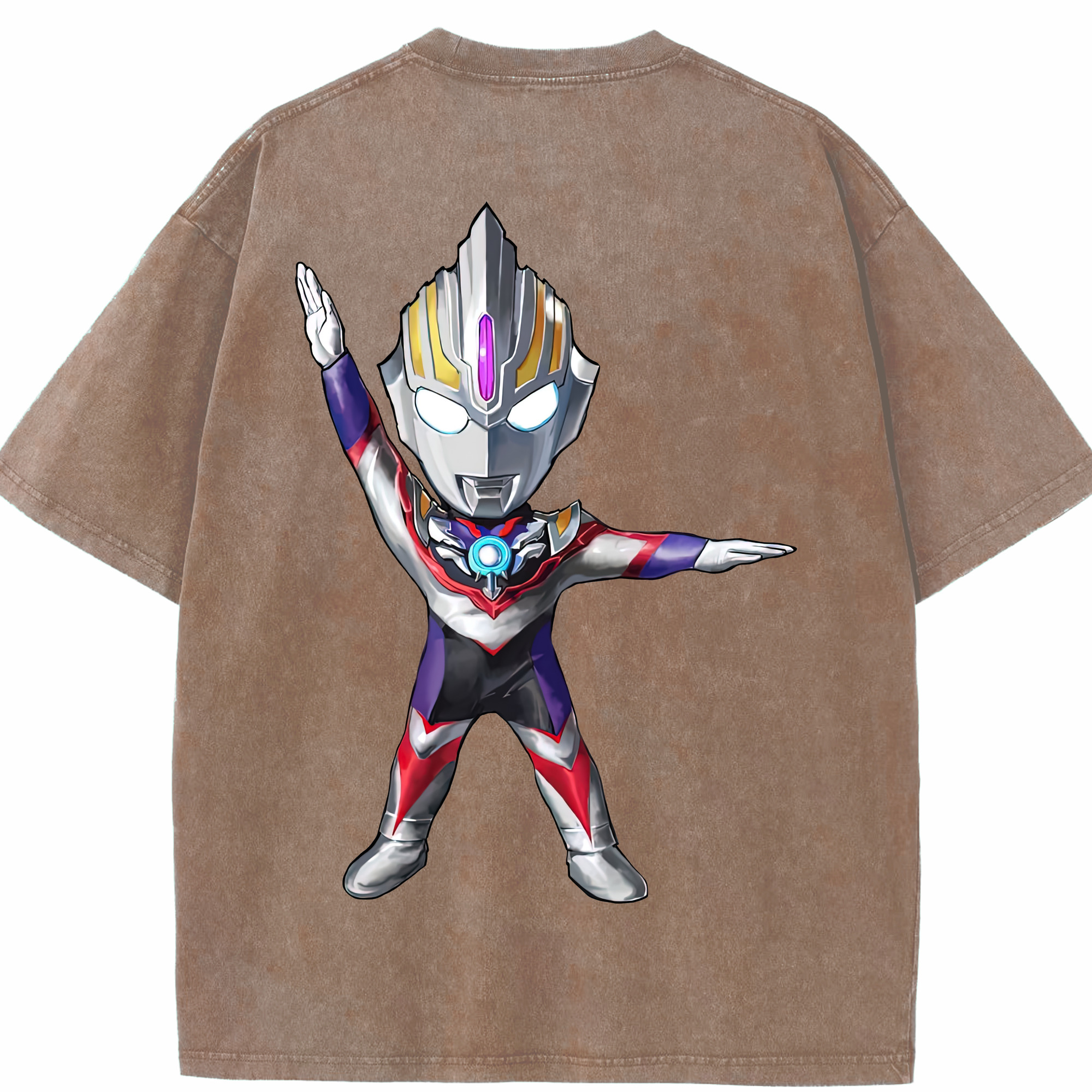 （画像用） ウルトラマン Ultraman 綿100% ヴィンテージ風 半袖Tシャツ（背面プリント）