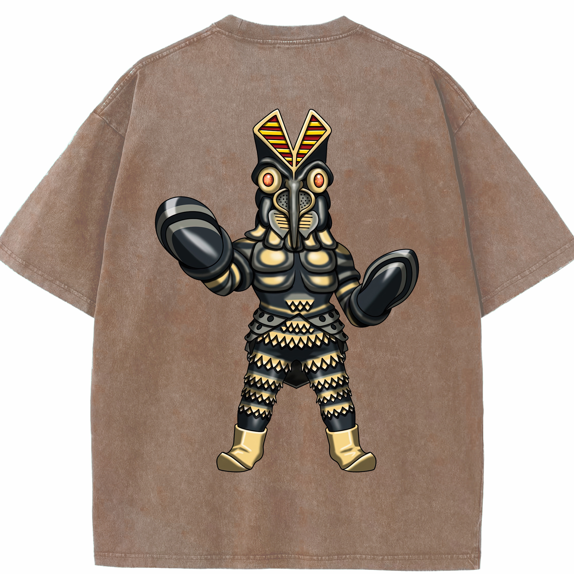 （画像用） ウルトラマン Ultraman 綿100% ヴィンテージ風 半袖Tシャツ（背面プリント）