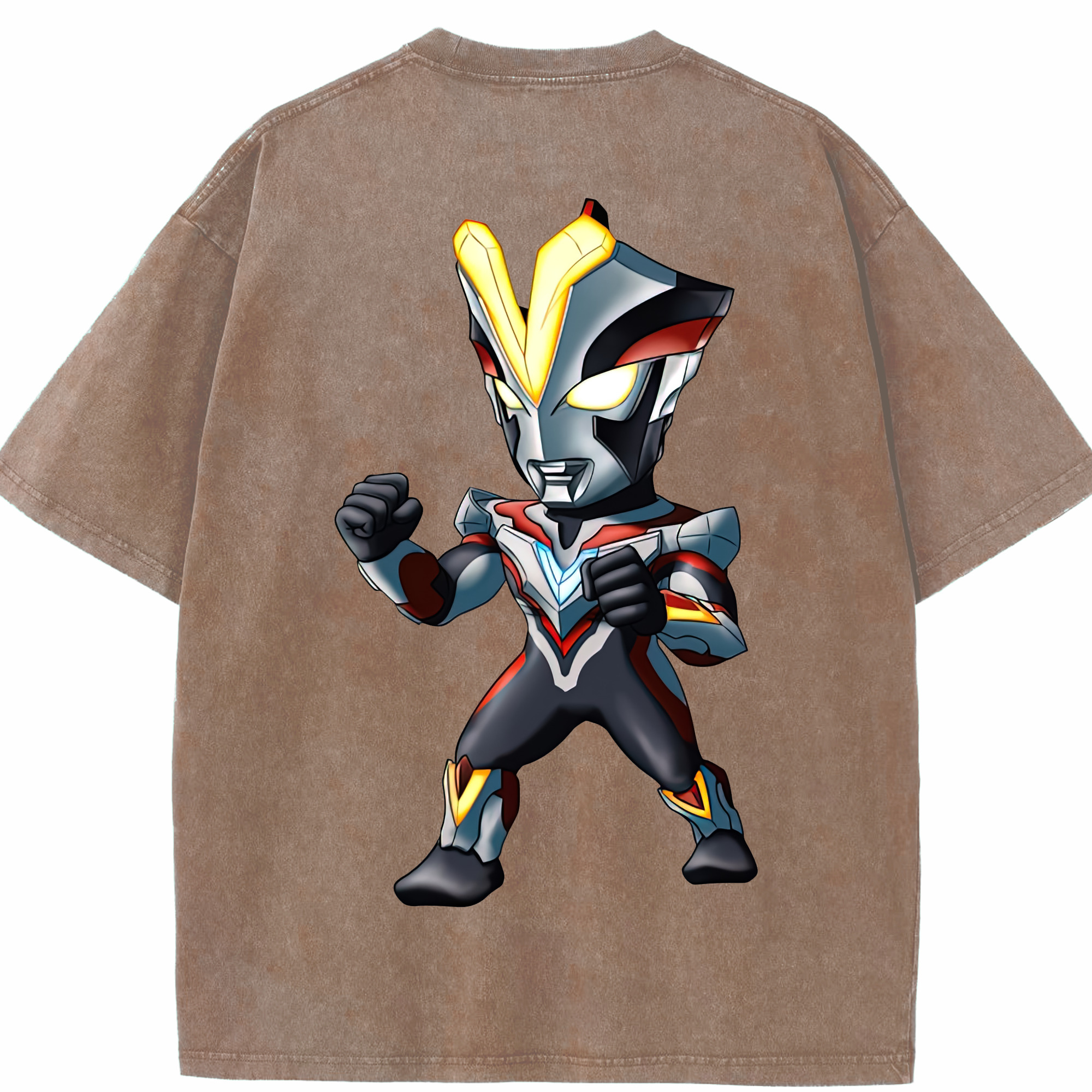 （画像用） ウルトラマン Ultraman 綿100% ヴィンテージ風 半袖Tシャツ（背面プリント）