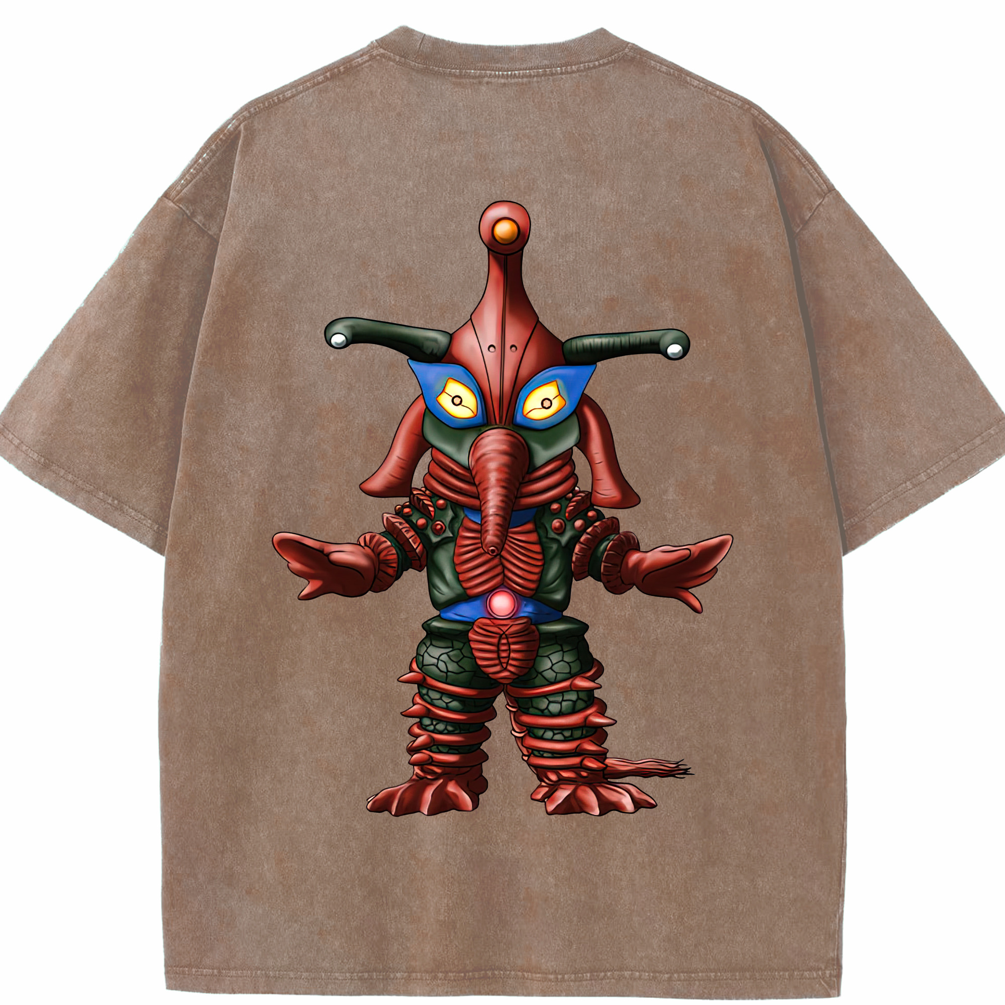 （画像用） ウルトラマン Ultraman 綿100% ヴィンテージ風 半袖Tシャツ（背面プリント）