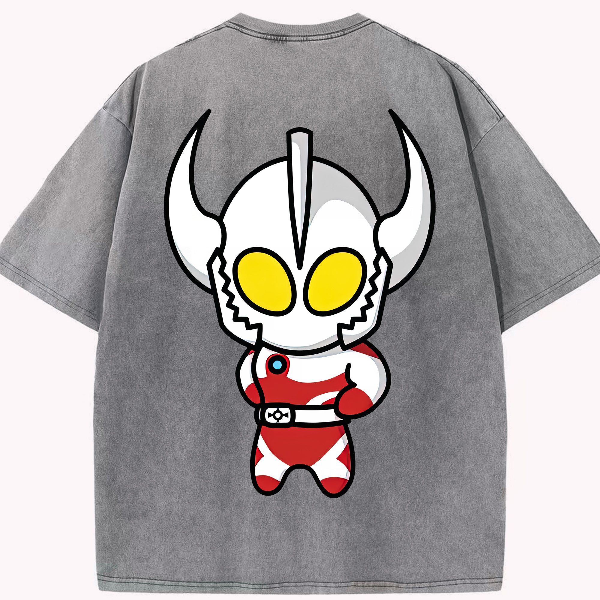 （画像用） ウルトラマン Ultraman 綿100% ヴィンテージ風 半袖Tシャツ（背面プリント）