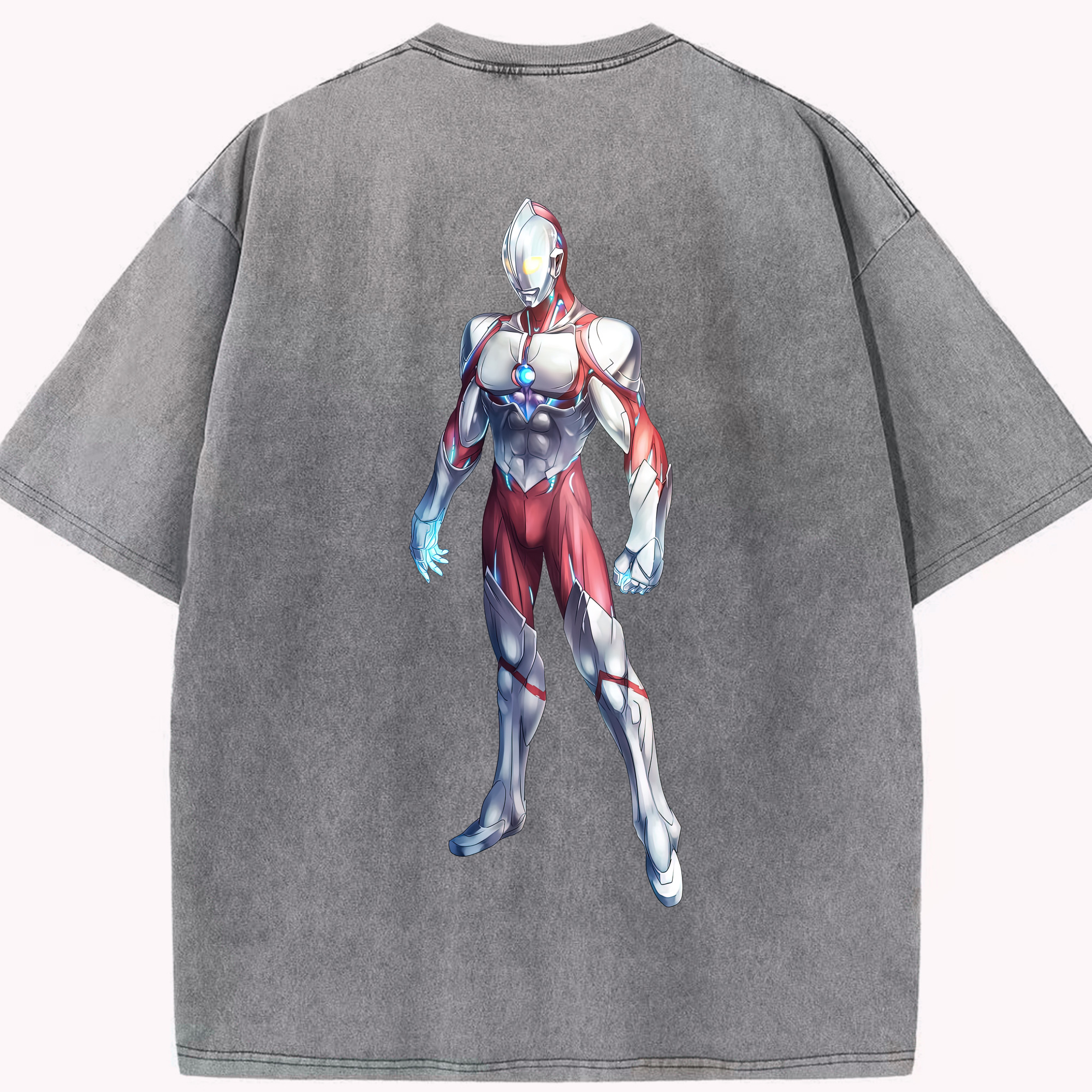 （画像用） ウルトラマン Ultraman 綿100% ヴィンテージ風 半袖Tシャツ（背面プリント）