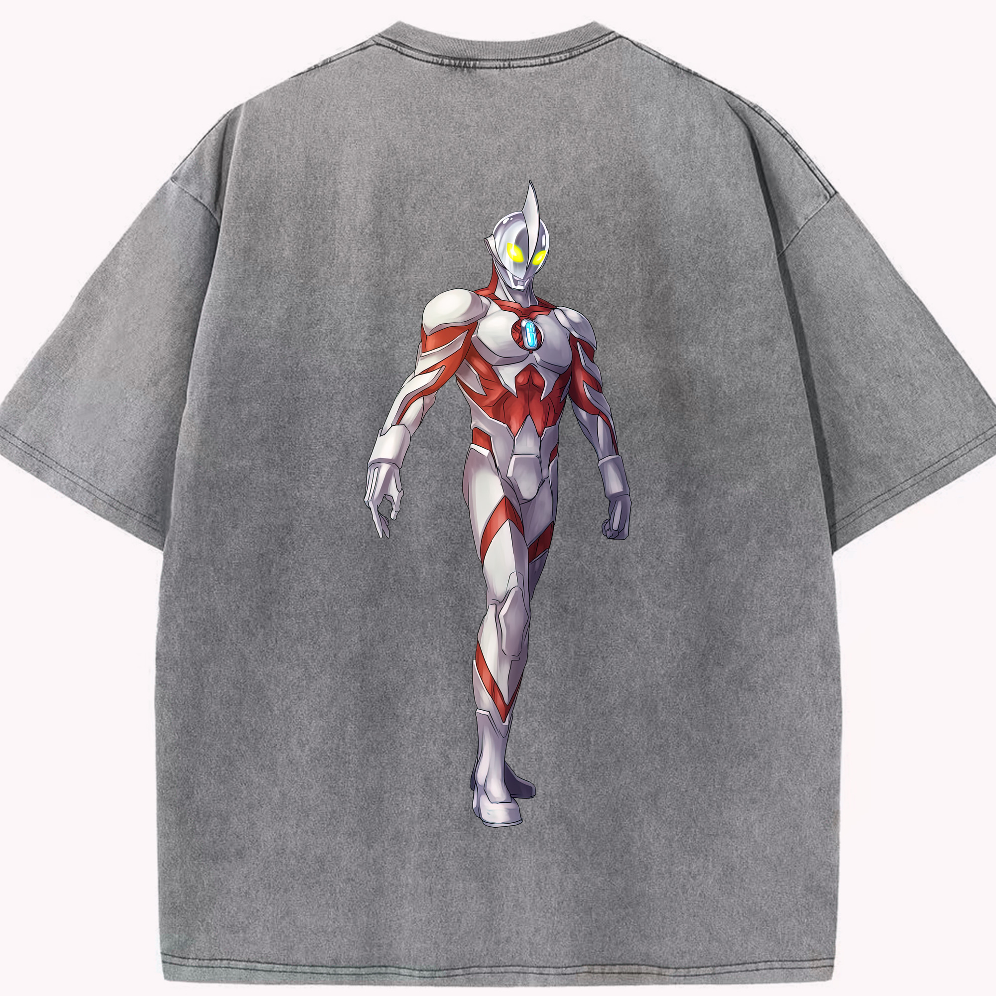 （画像用） ウルトラマン Ultraman 綿100% ヴィンテージ風 半袖Tシャツ（背面プリント）