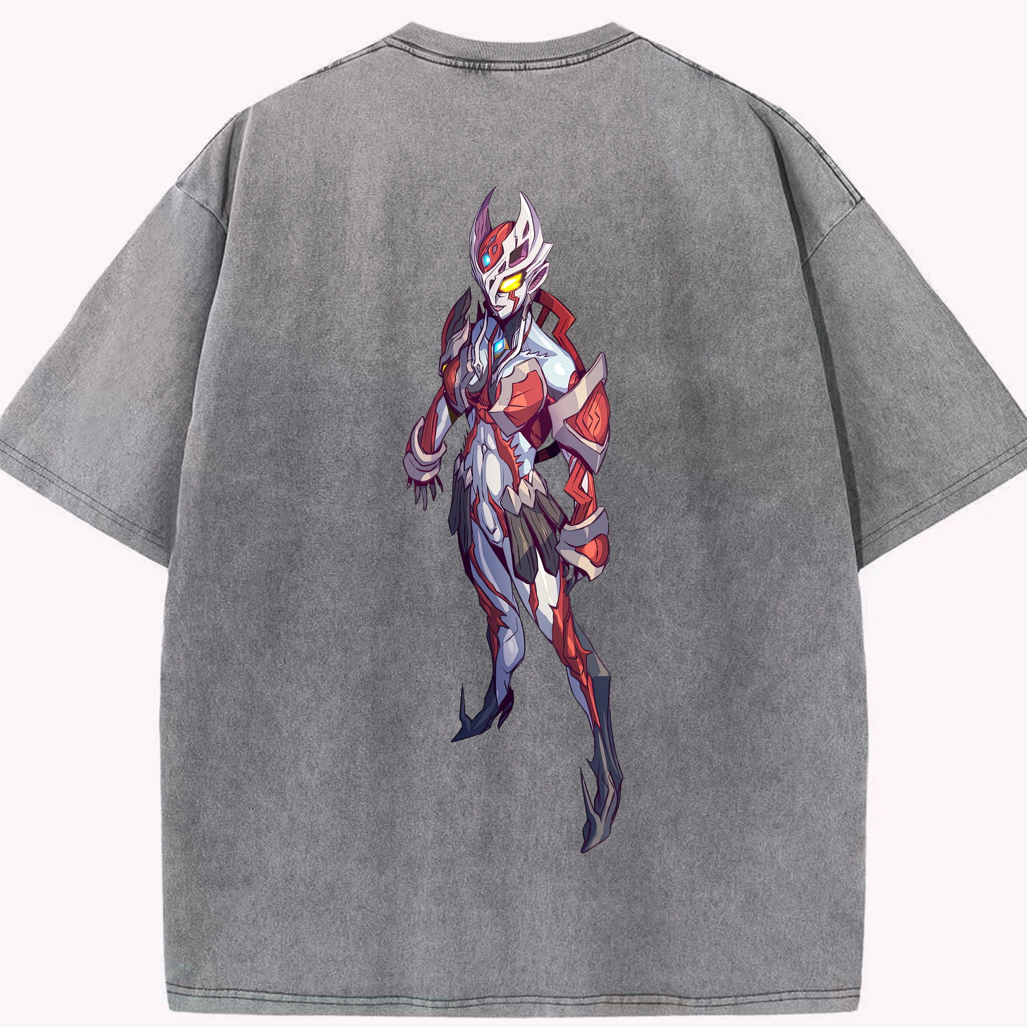 （画像用） ウルトラマン Ultraman 綿100% ヴィンテージ風 半袖Tシャツ（背面プリント）