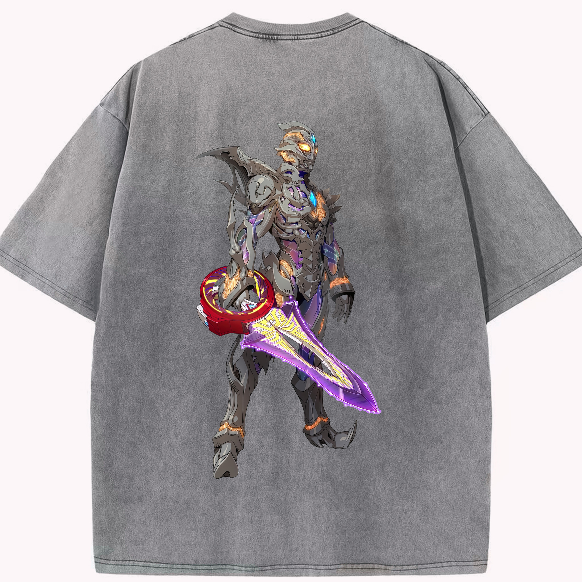 （画像用） ウルトラマン Ultraman 綿100% ヴィンテージ風 半袖Tシャツ（背面プリント）
