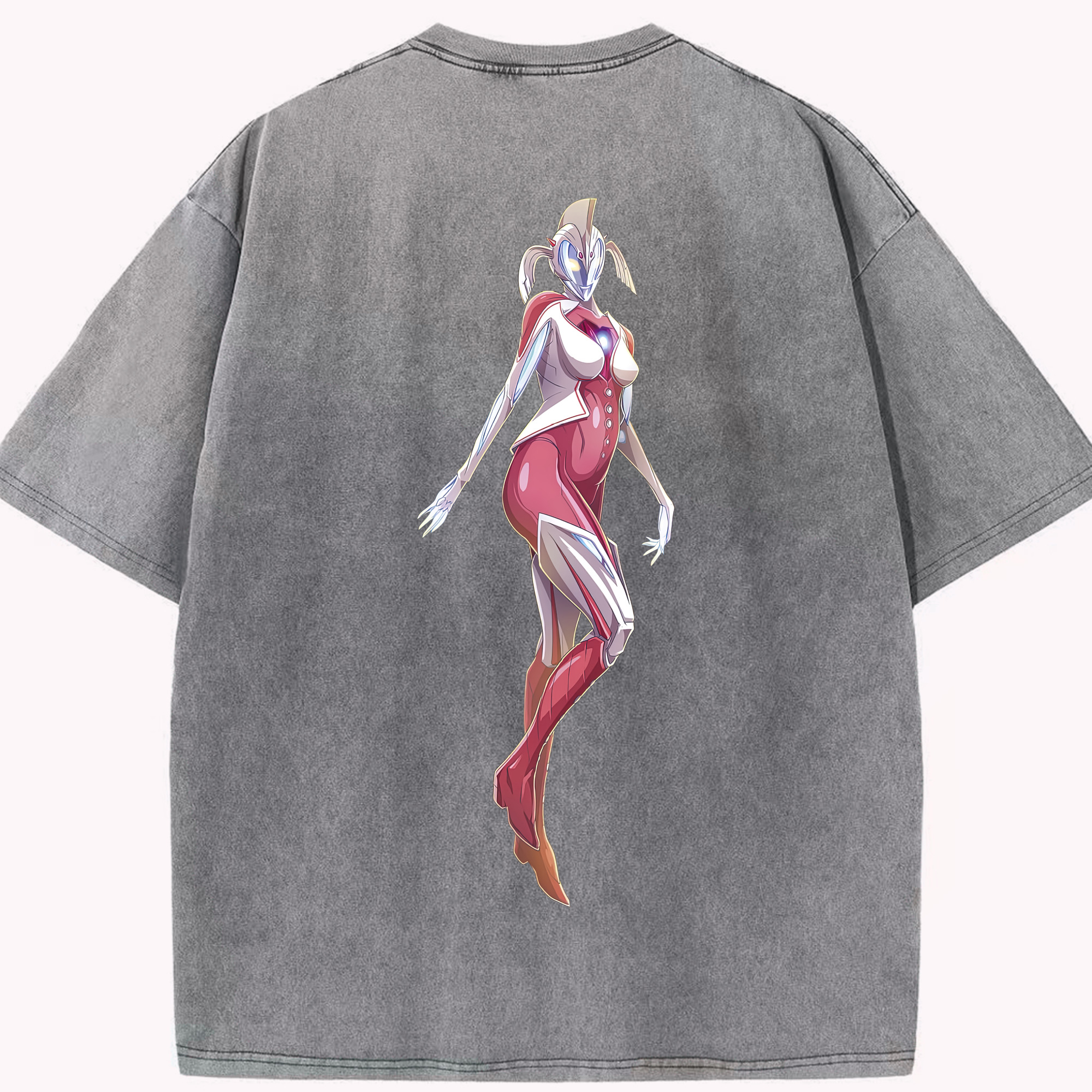 （画像用） ウルトラマン Ultraman 綿100% ヴィンテージ風 半袖Tシャツ（背面プリント）