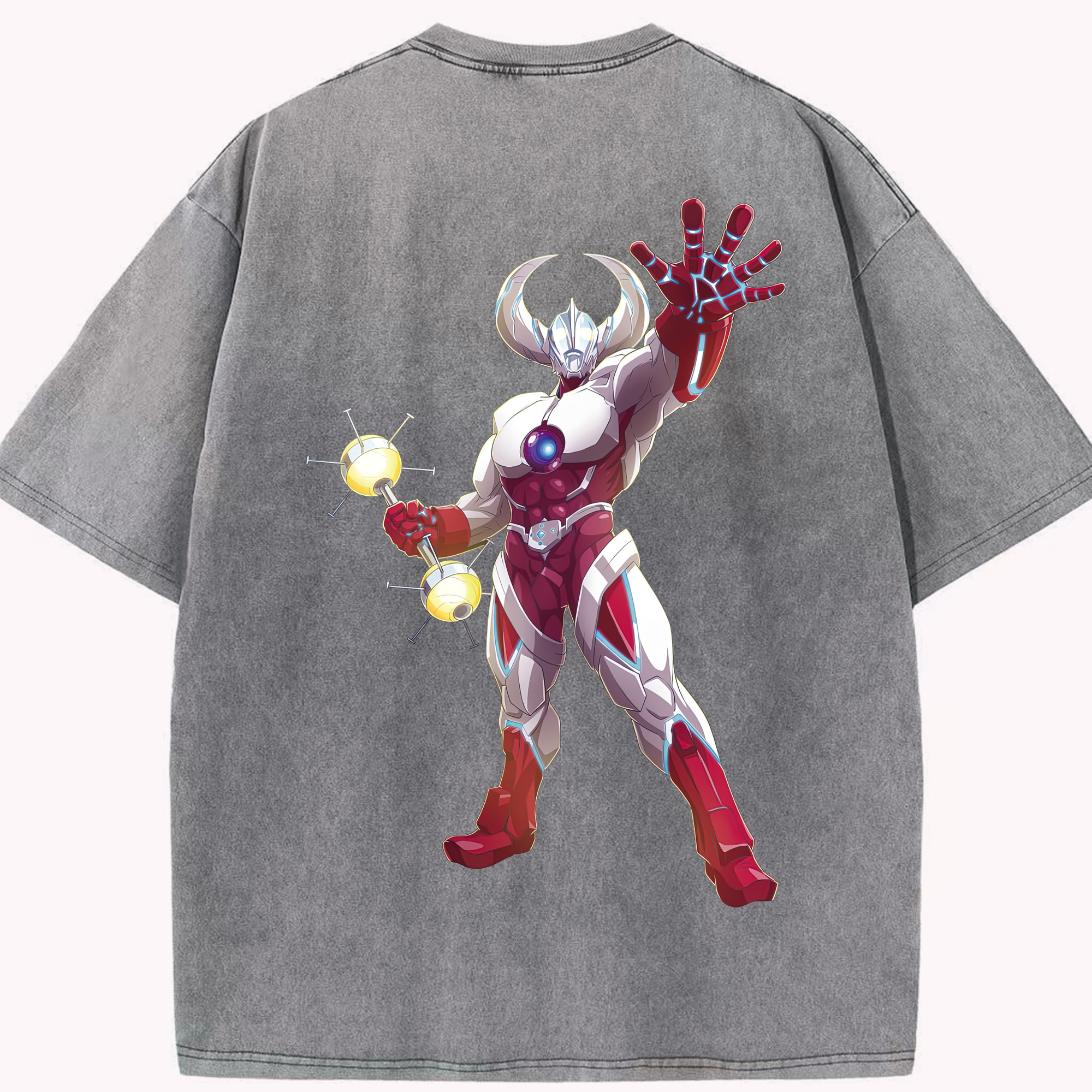 （画像用） ウルトラマン Ultraman 綿100% ヴィンテージ風 半袖Tシャツ（背面プリント）