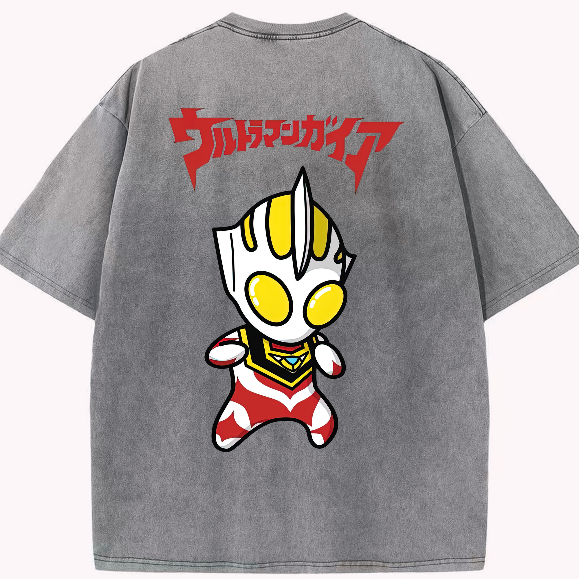 （画像用） ウルトラマン Ultraman 綿100% ヴィンテージ風 半袖Tシャツ（背面プリント）