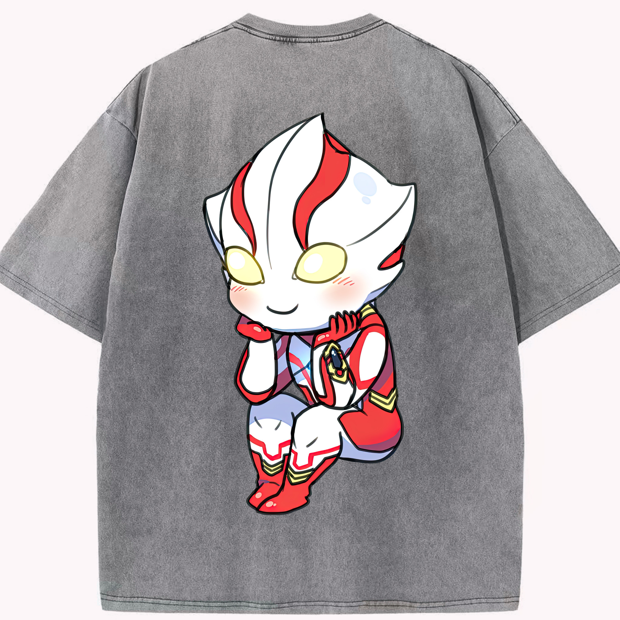 （画像用） ウルトラマン Ultraman 綿100% ヴィンテージ風 半袖Tシャツ（背面プリント）