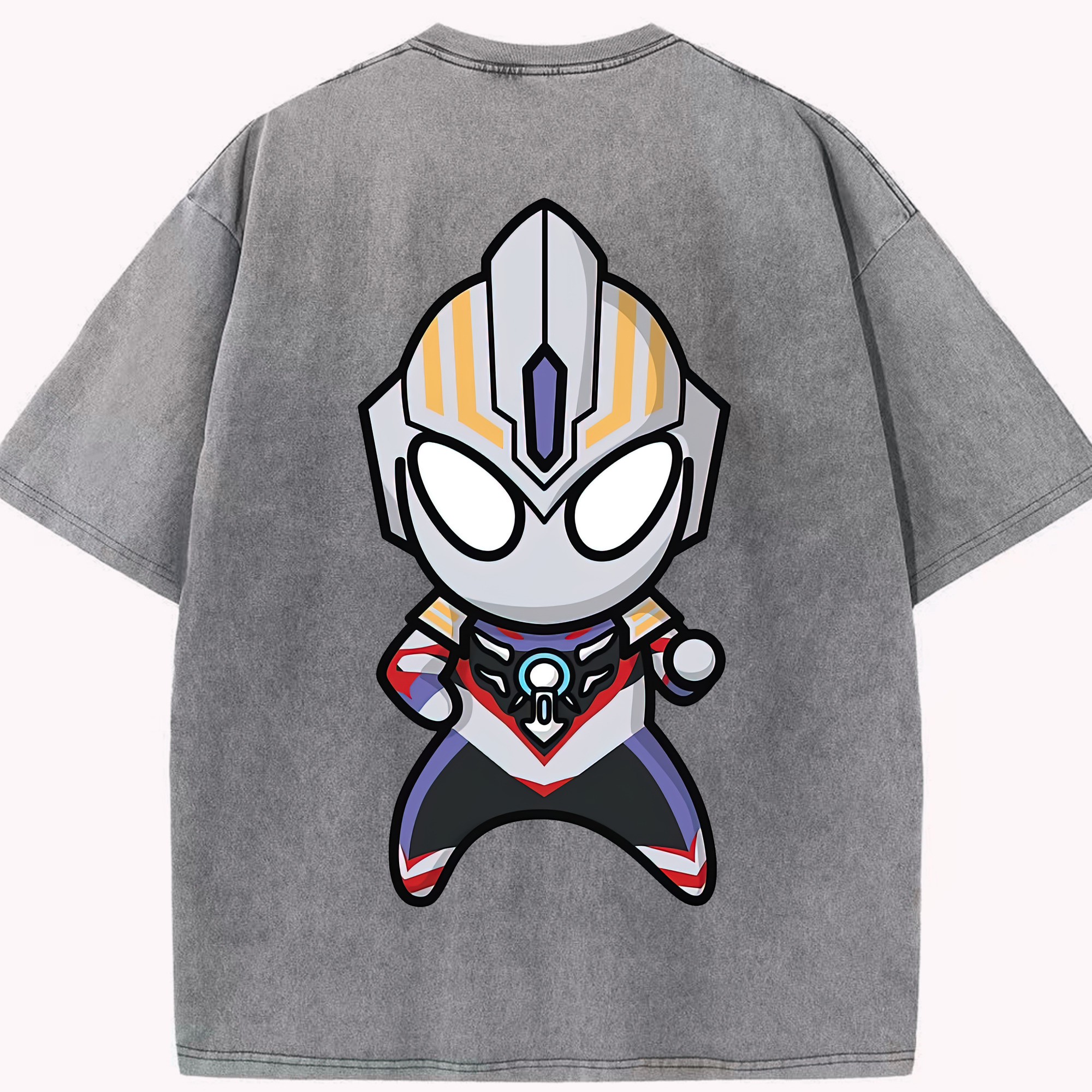 （画像用） ウルトラマン Ultraman 綿100% ヴィンテージ風 半袖Tシャツ（背面プリント）