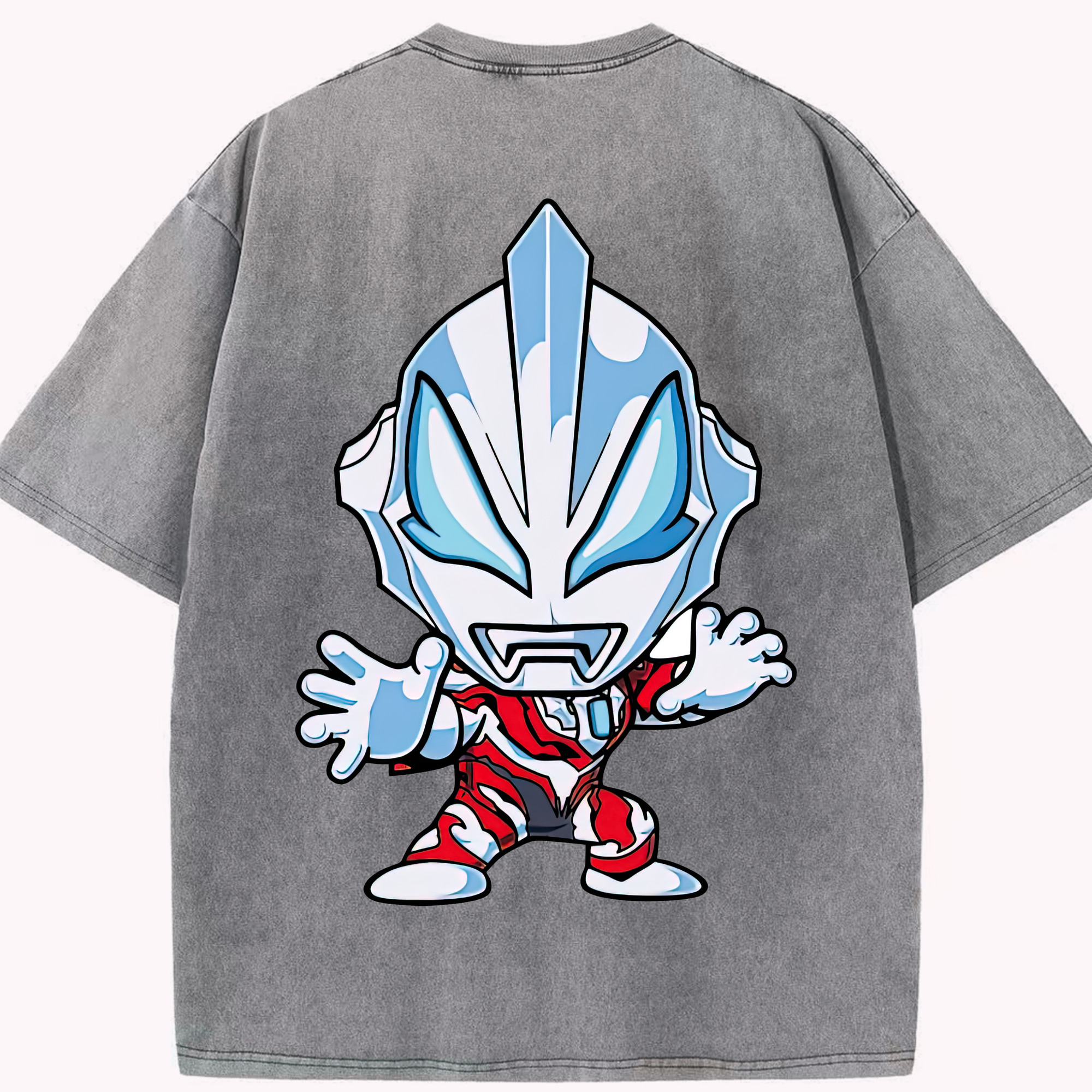 （画像用） ウルトラマン Ultraman 綿100% ヴィンテージ風 半袖Tシャツ（背面プリント）