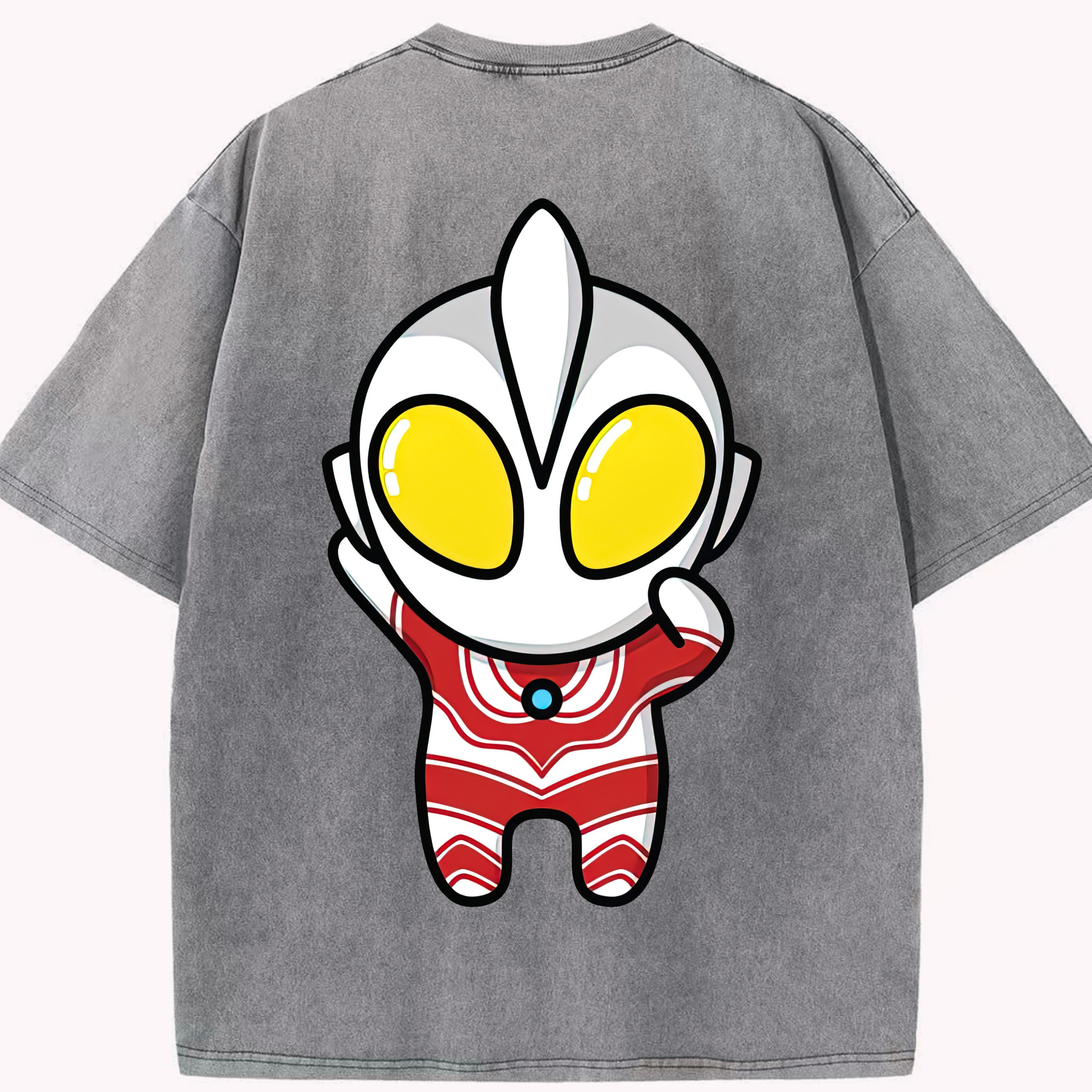（画像用） ウルトラマン Ultraman 綿100% ヴィンテージ風 半袖Tシャツ（背面プリント）