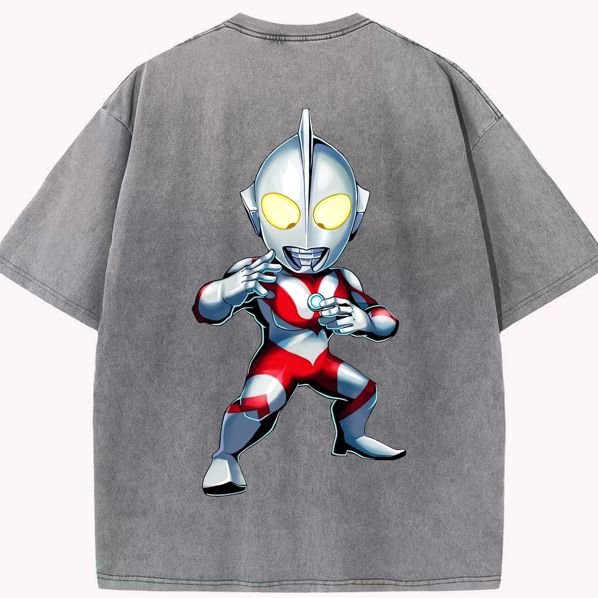 （画像用） ウルトラマン Ultraman 綿100% ヴィンテージ風 半袖Tシャツ（背面プリント）