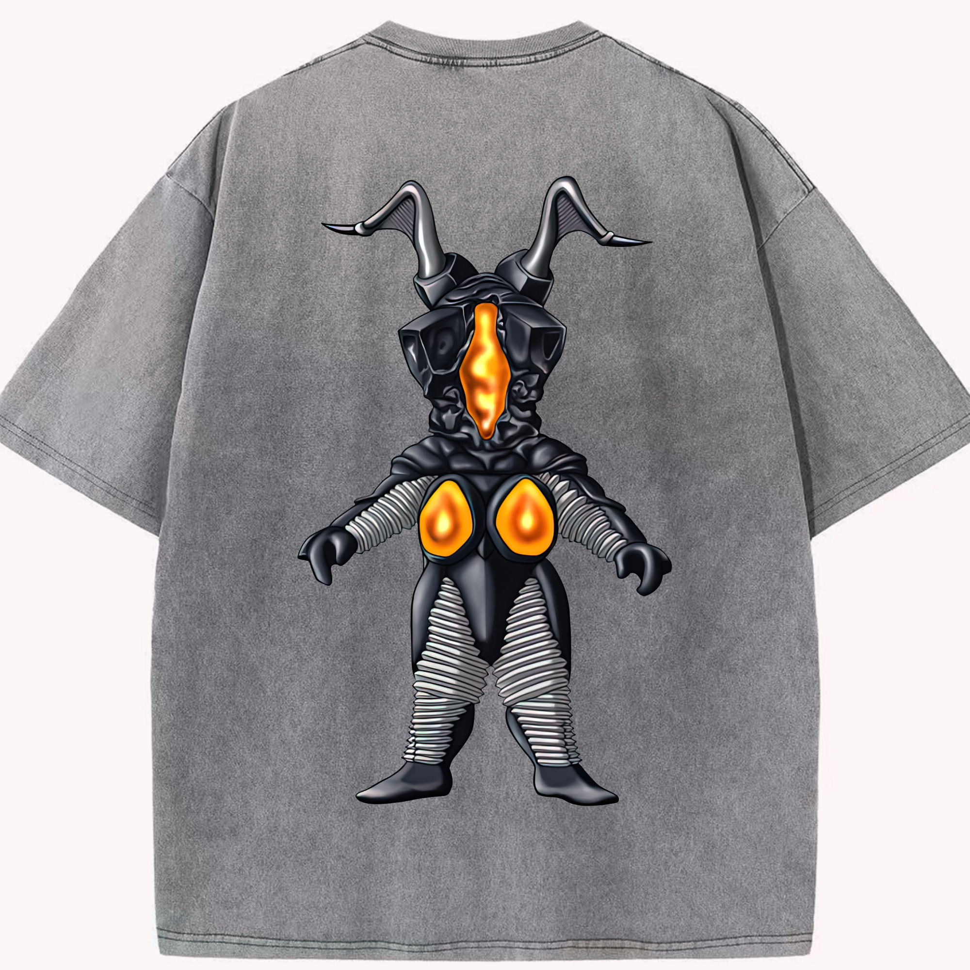 （画像用） ウルトラマン Ultraman 綿100% ヴィンテージ風 半袖Tシャツ（背面プリント）