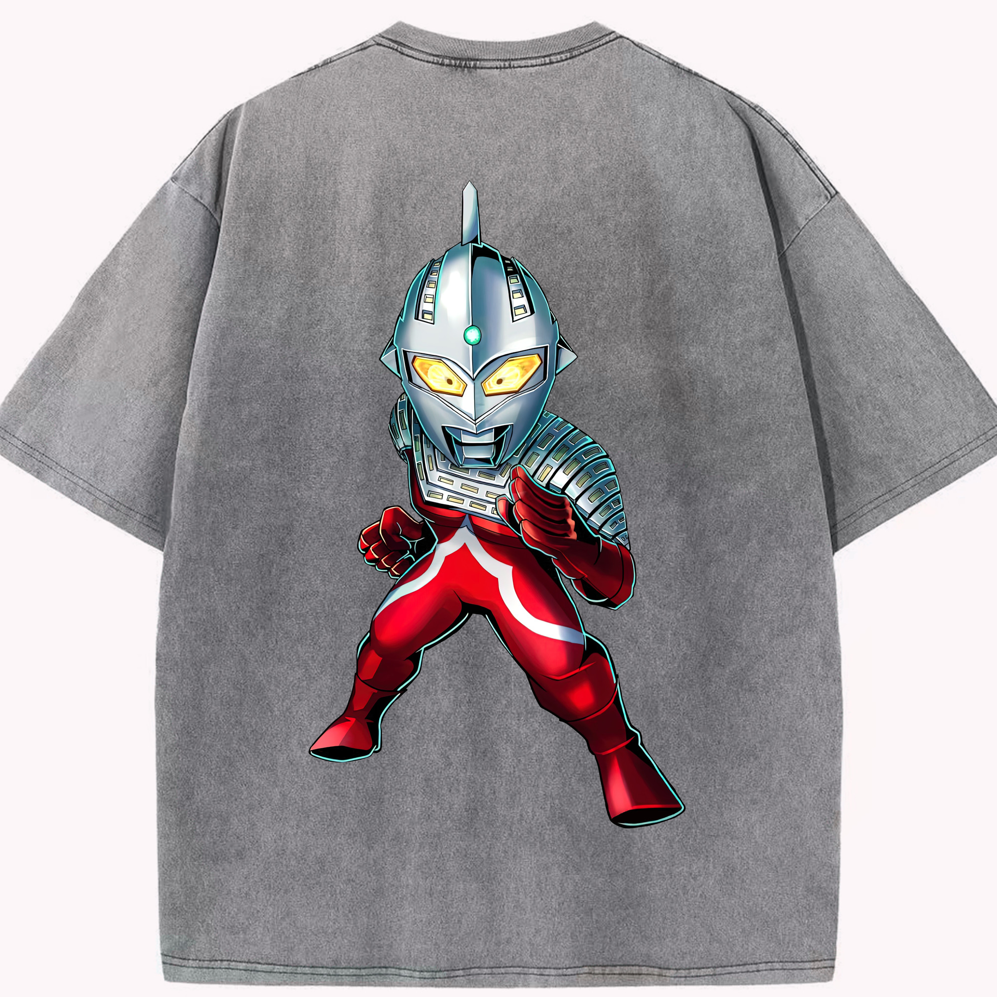 （画像用） ウルトラマン Ultraman 綿100% ヴィンテージ風 半袖Tシャツ（背面プリント）