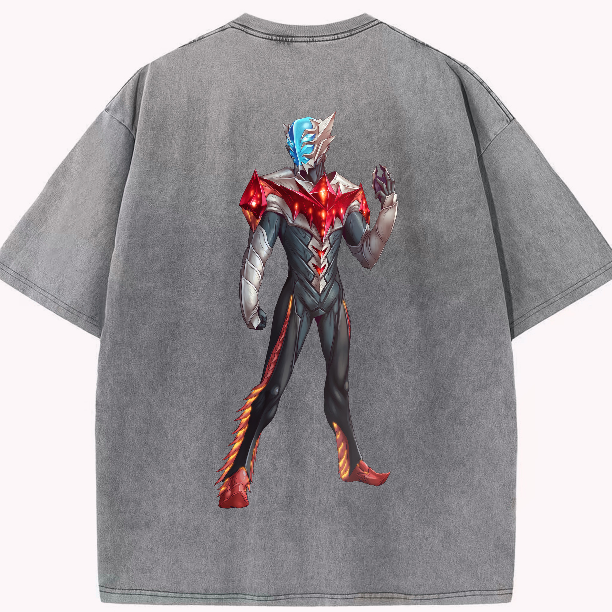 （画像用） ウルトラマン Ultraman 綿100% ヴィンテージ風 半袖Tシャツ（背面プリント）