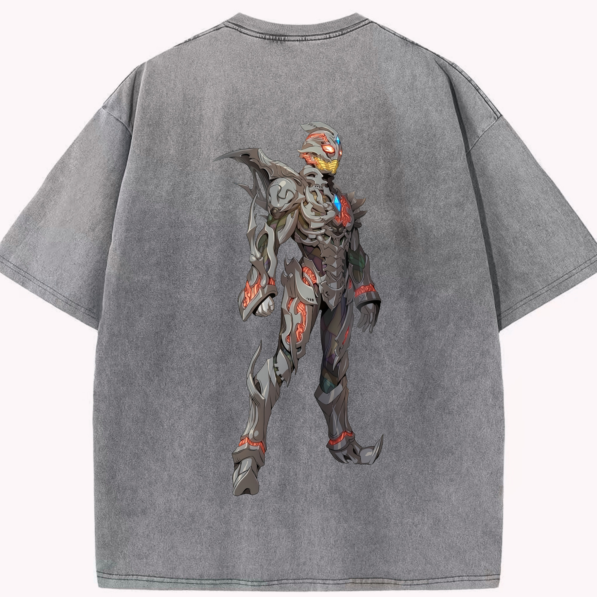 （画像用） ウルトラマン Ultraman 綿100% ヴィンテージ風 半袖Tシャツ（背面プリント）