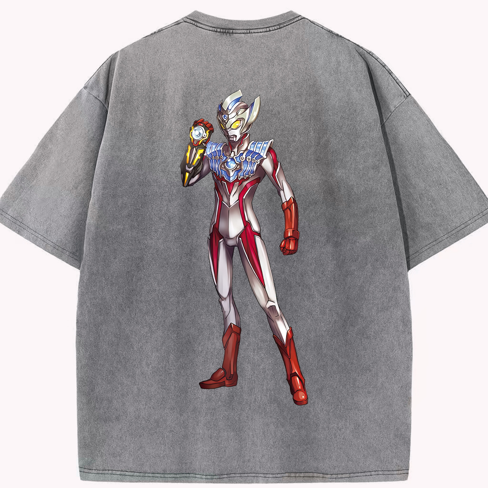 （画像用） ウルトラマン Ultraman 綿100% ヴィンテージ風 半袖Tシャツ（背面プリント）