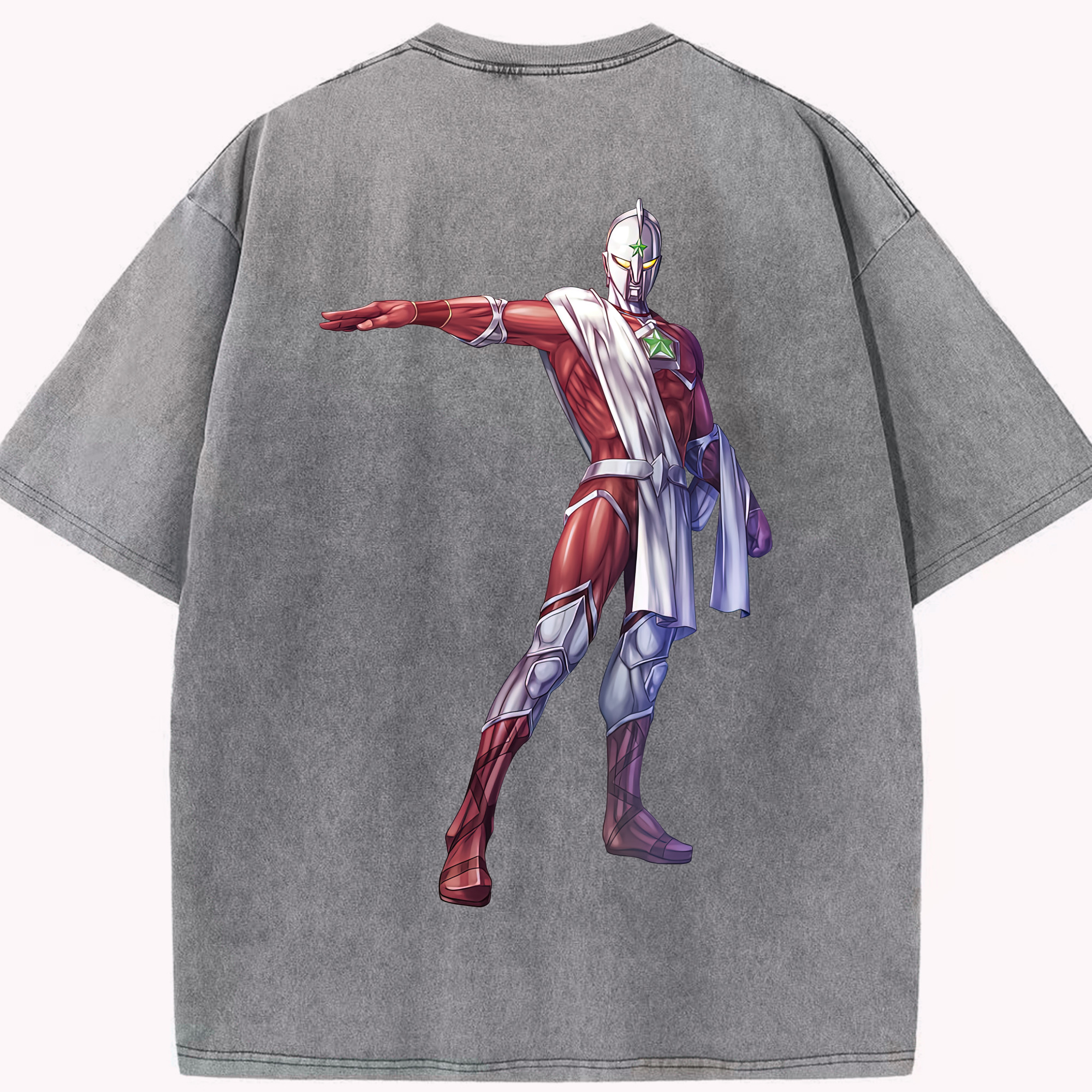 （画像用） ウルトラマン Ultraman 綿100% ヴィンテージ風 半袖Tシャツ（背面プリント）