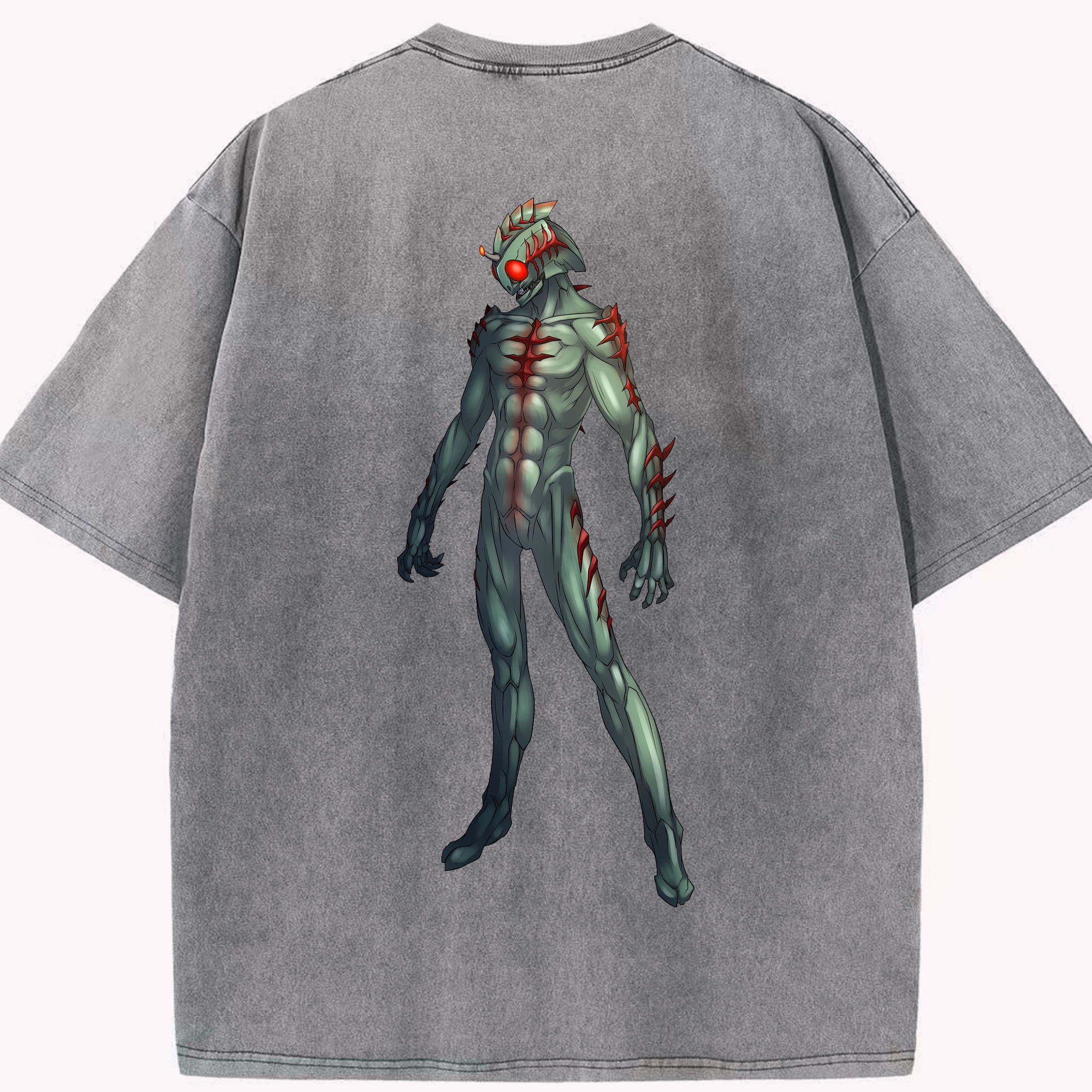 （画像用） ウルトラマン Ultraman 綿100% ヴィンテージ風 半袖Tシャツ（背面プリント）